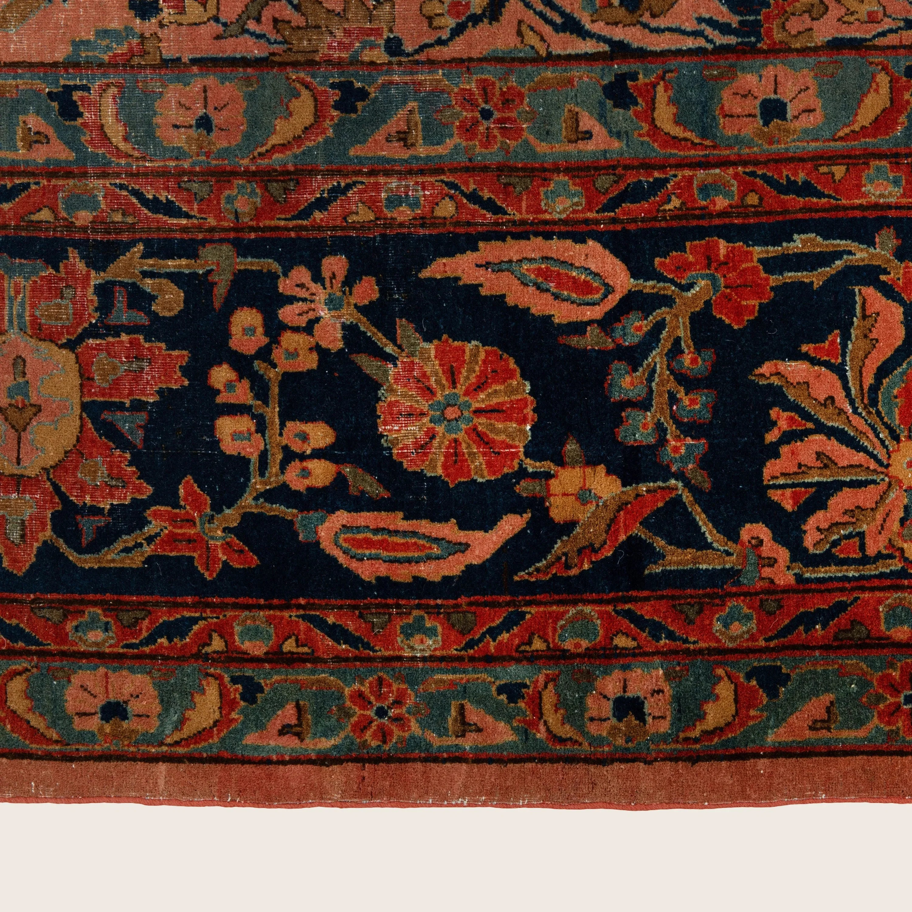 Red Antique Kashan Persian Rug - 10'10" x 16'1" - Image 5
