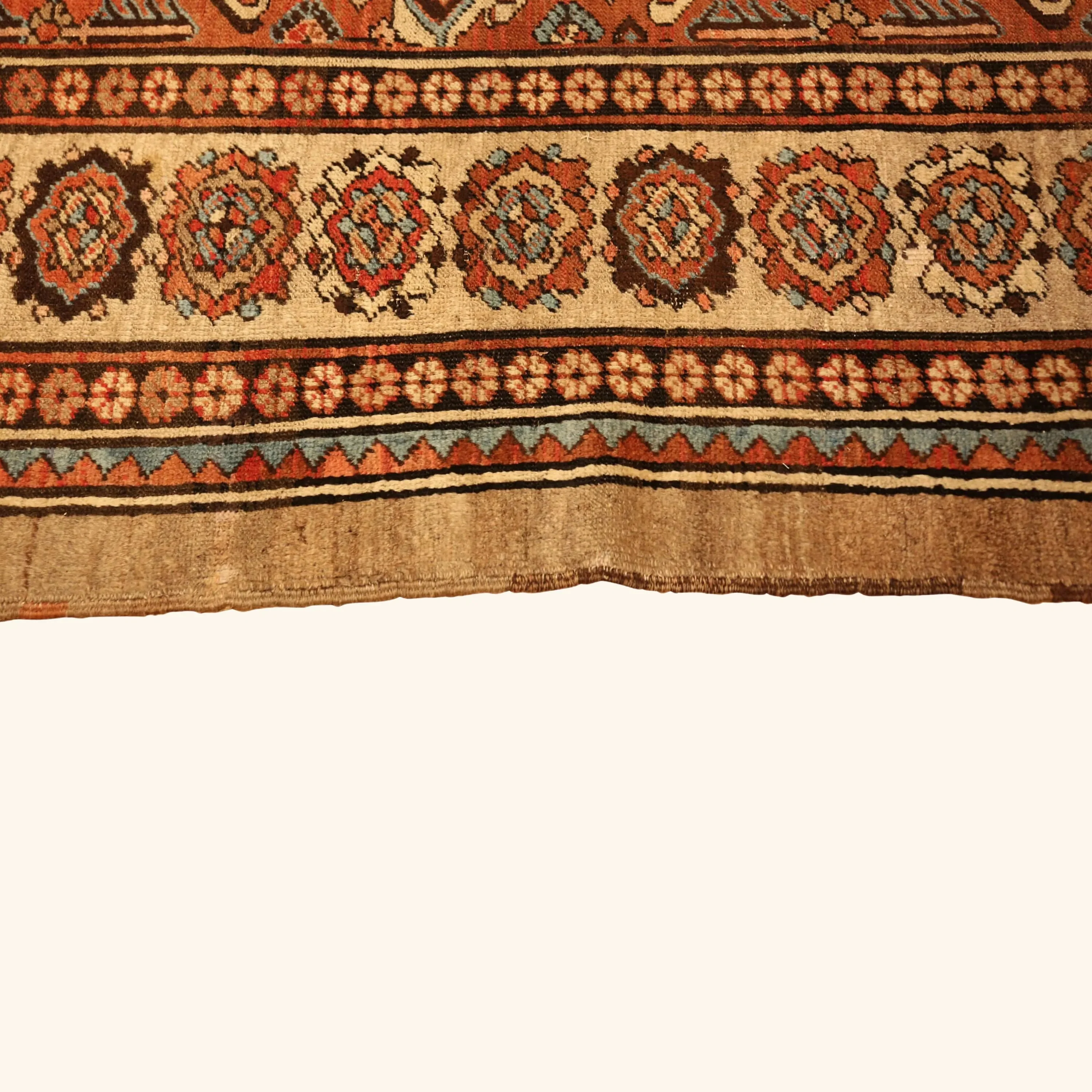 Red Antique Traditional Persian Bakshaish Rug - 10'10" x 14'1" - Image 4