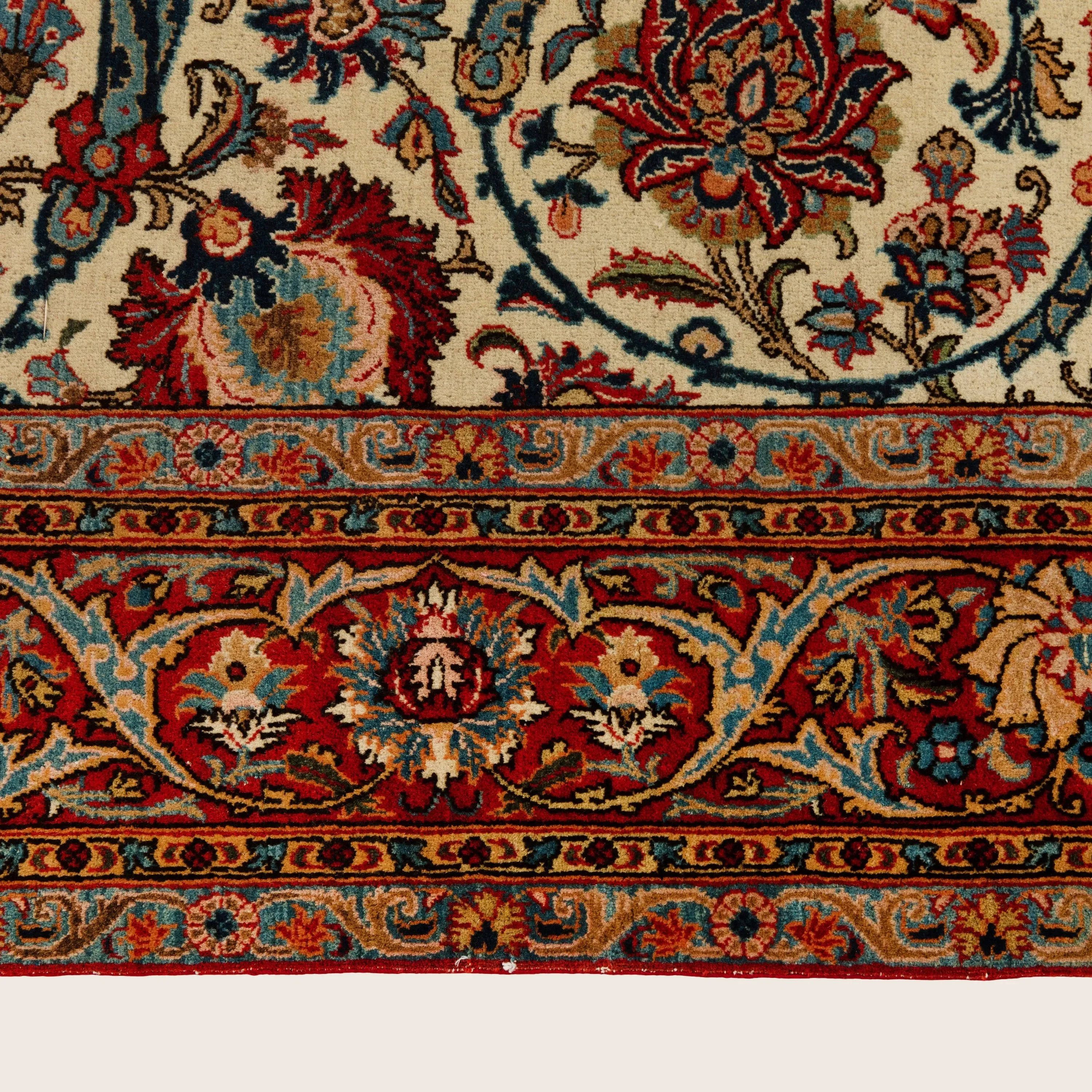 Red Antique Kashan Rug - 4'5" x 7'1" - Image 5