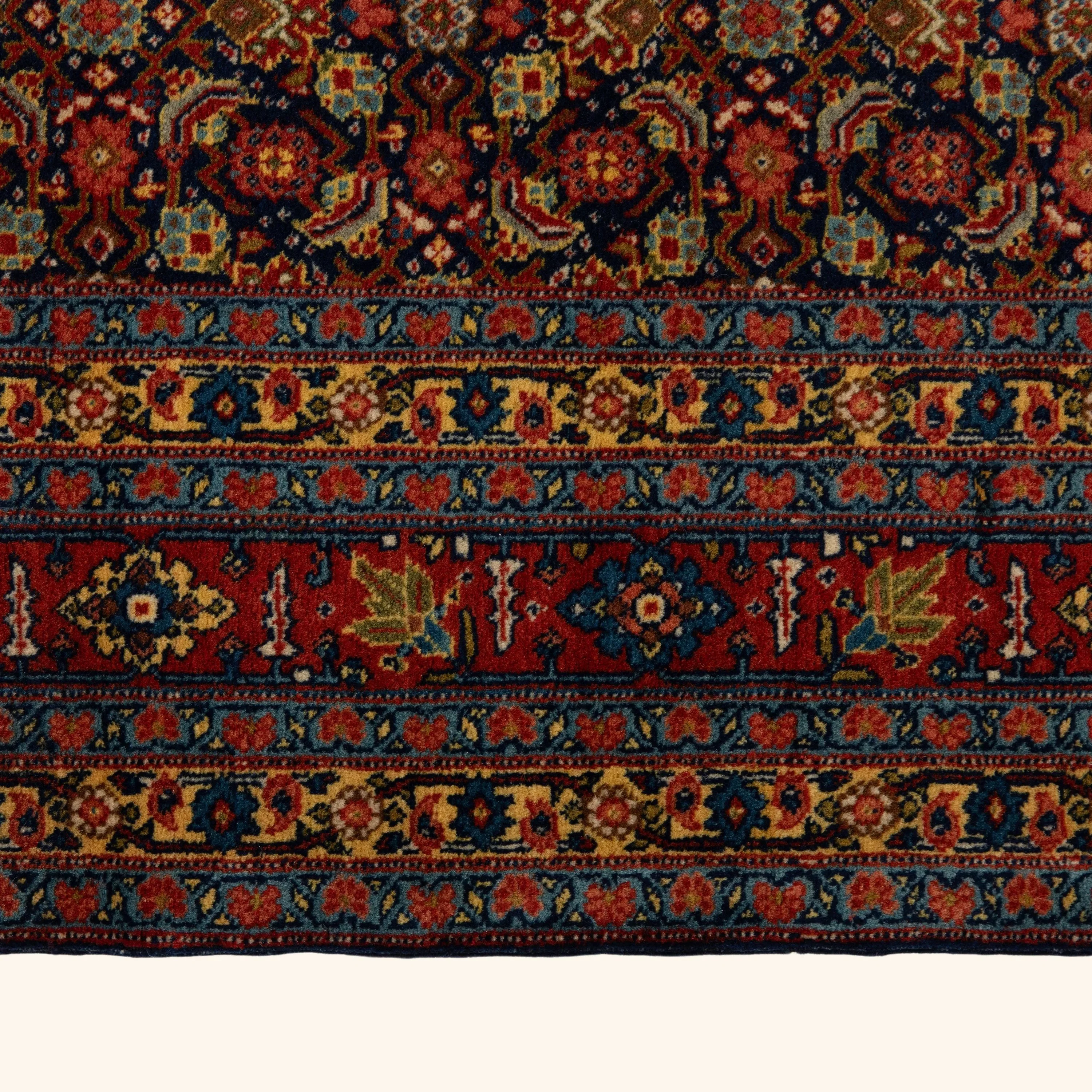 Red Antique Persian Tabriz Rug - 4'7" x 6'7" - Image 5