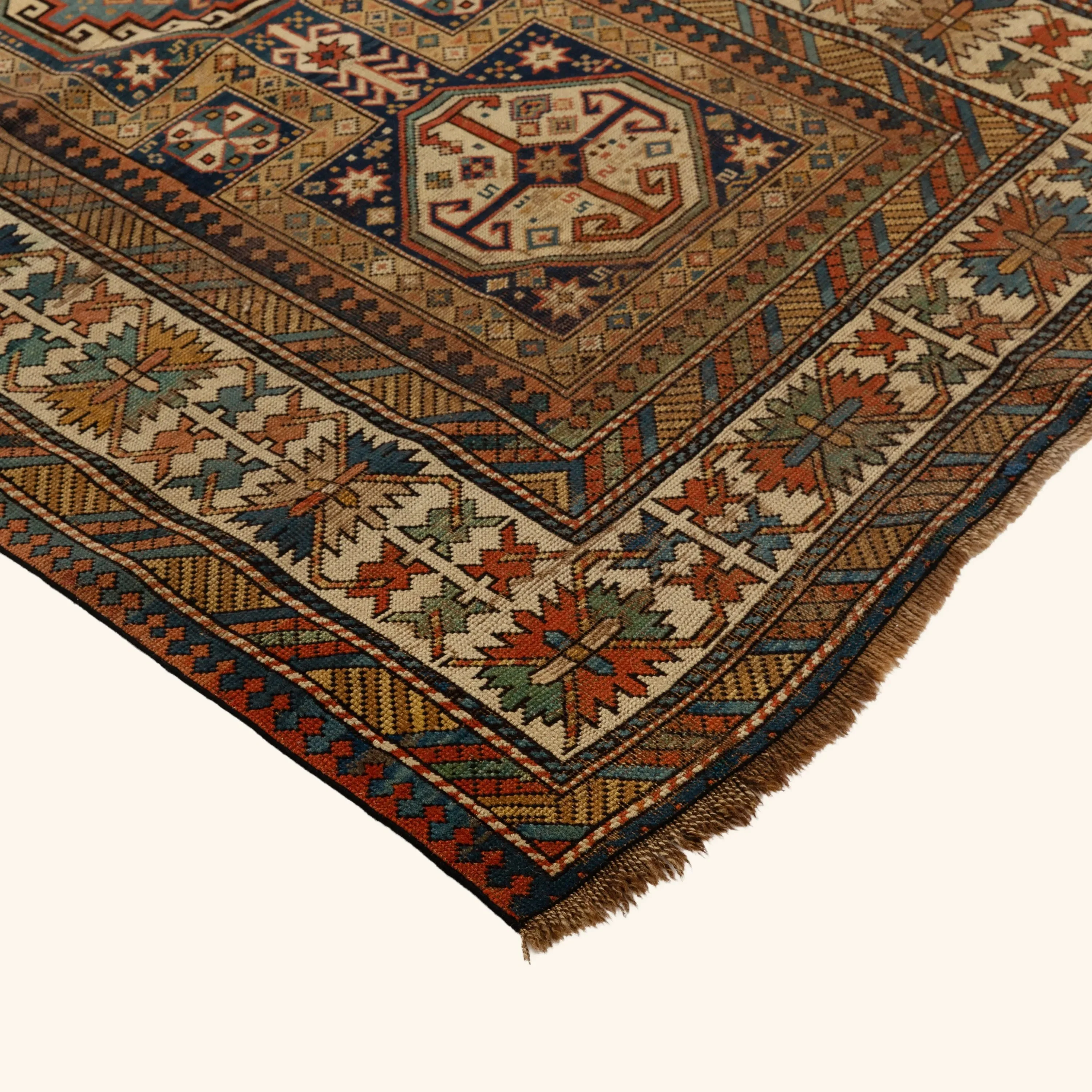 Brown Antique Tribal Shirvan Rug - 3'5" x 5'11" - Image 3