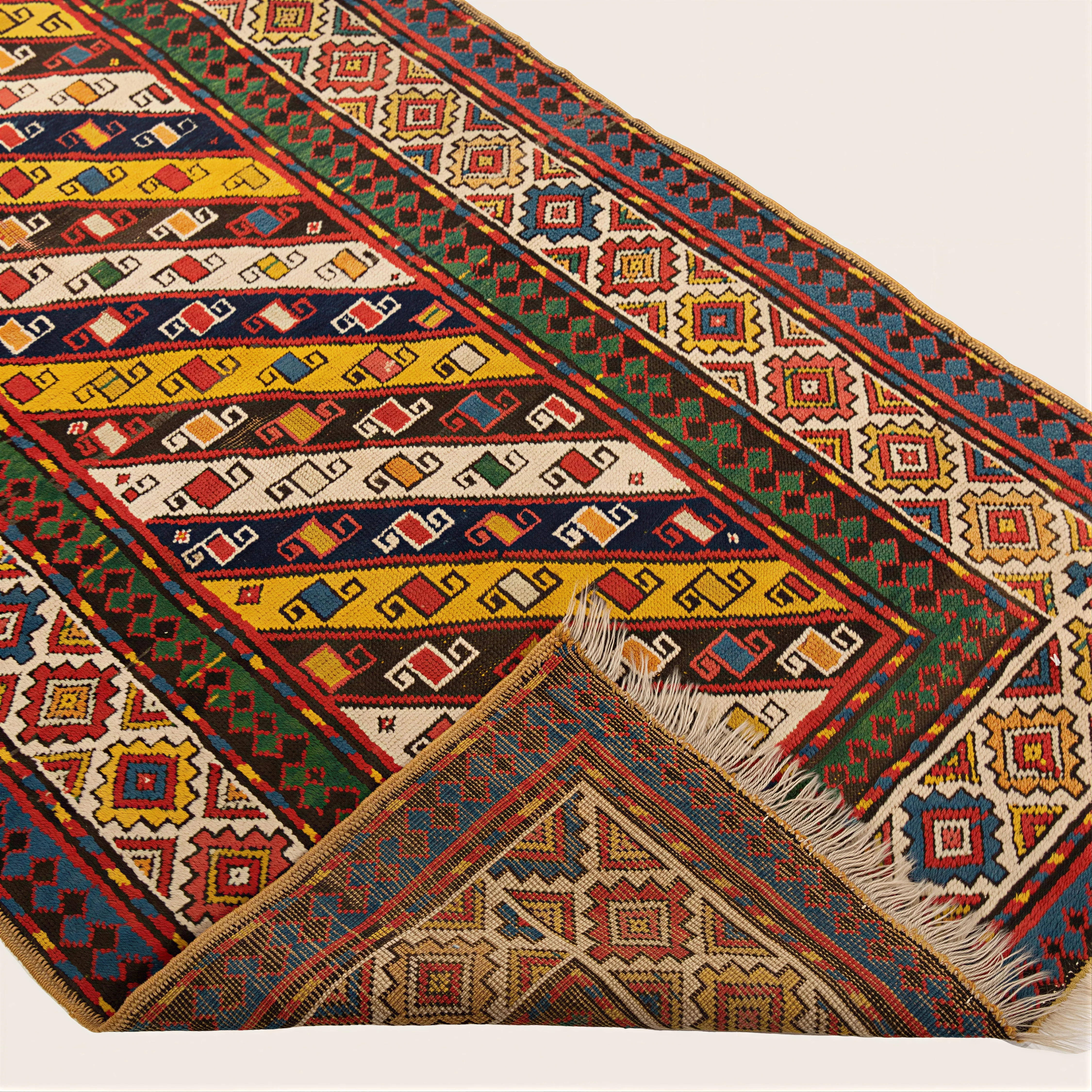 Brown Antique Turkish Wool Runner - 3'5'' x 9'11" - Image 4