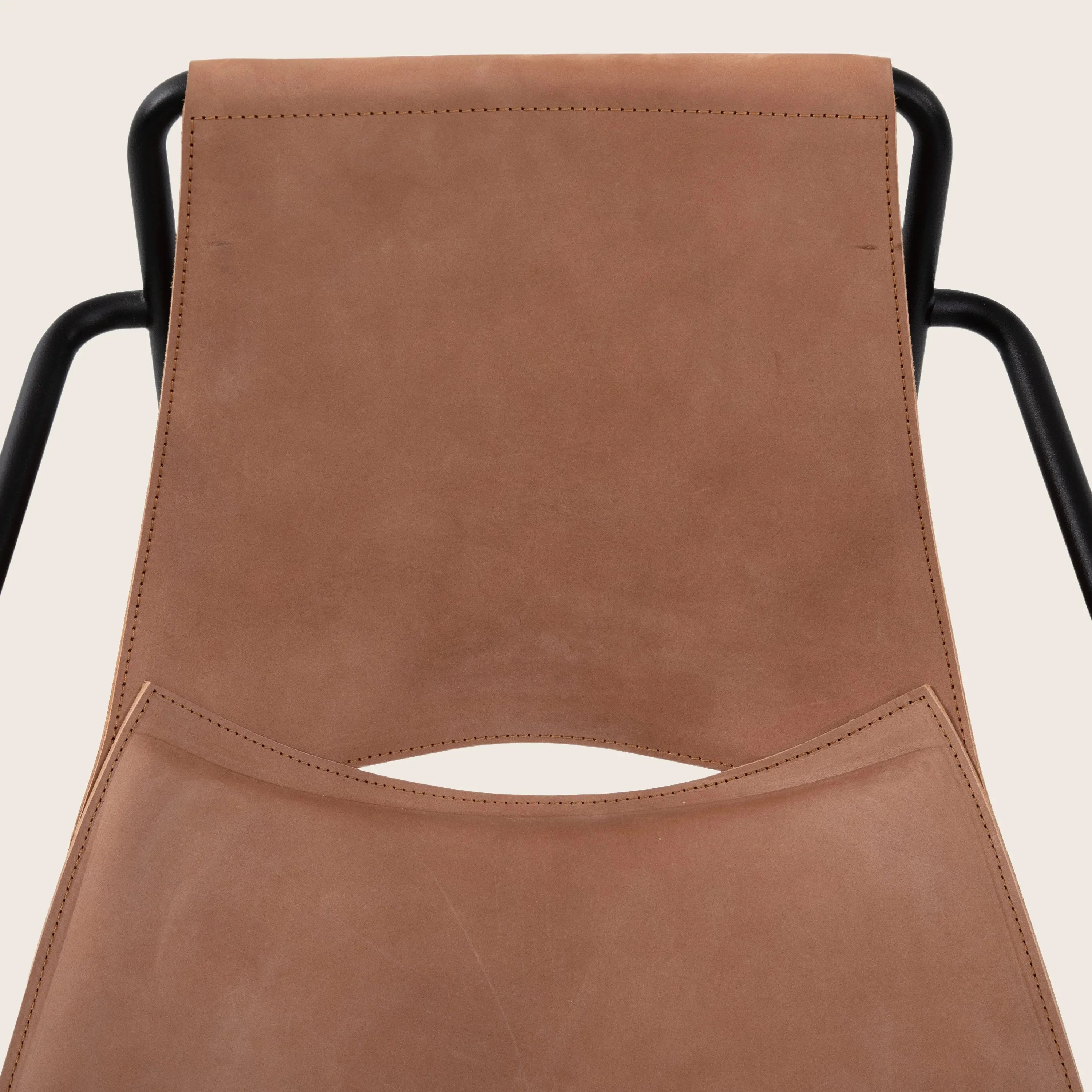 Apelle Leather Dining Armchair - Image 5