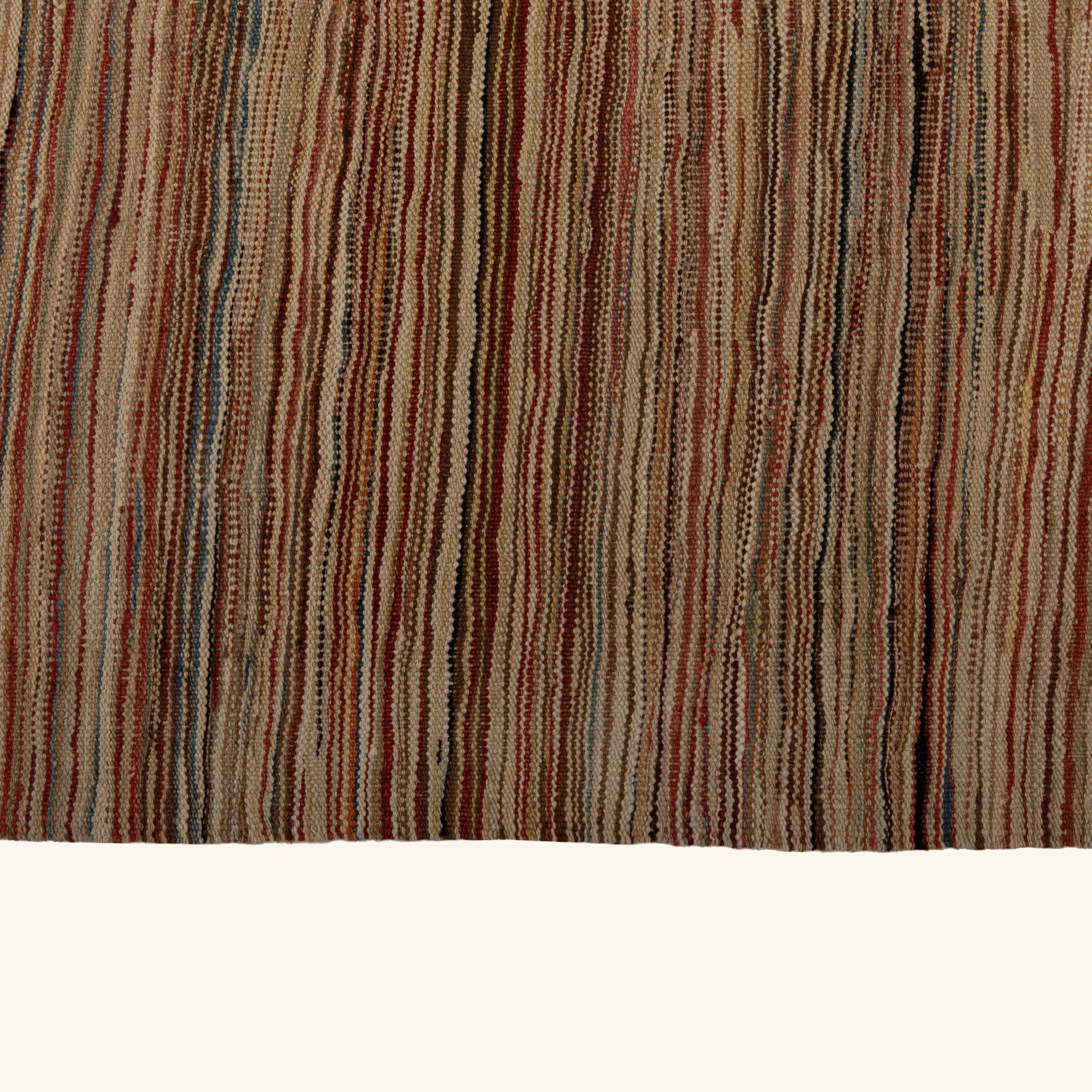 Brown Flatweave Wool Rug - 13' x 18'7" - Image 6