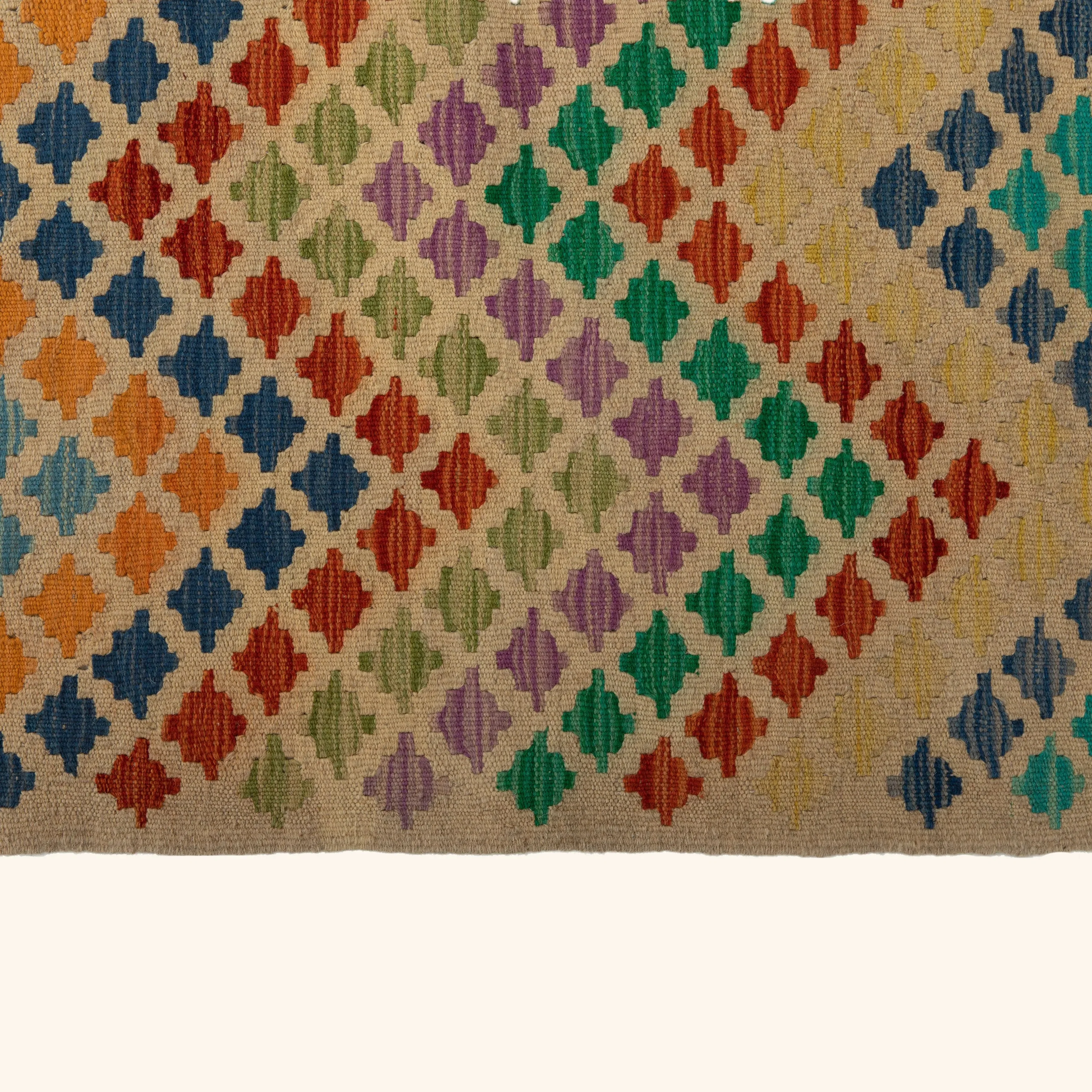 Uzbek Kilim - 8'7" x 10'2" - Image 6
