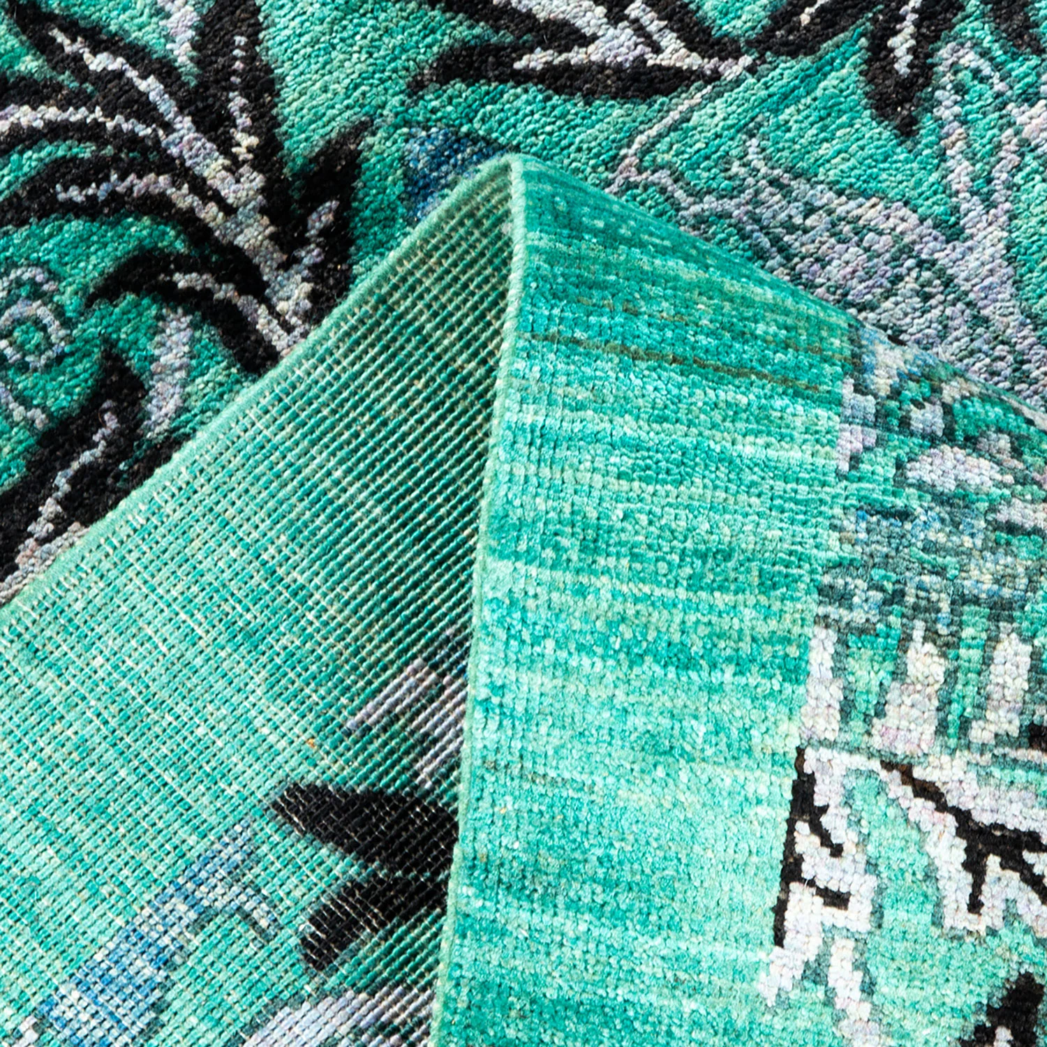 Blue Transitional Wool Rug - 6'2" x 11'8" - Image 8