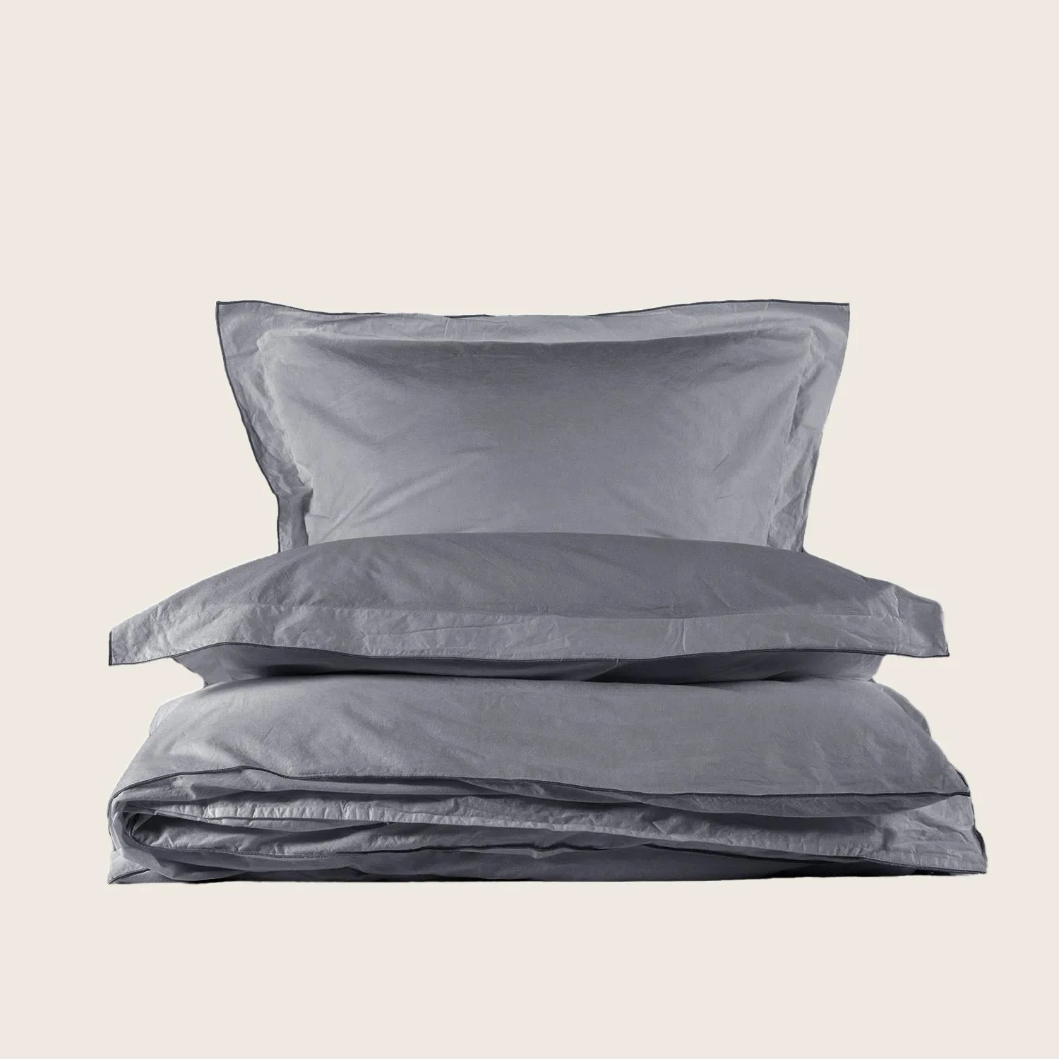 Aura Cotton Percale Duvet - Image 6