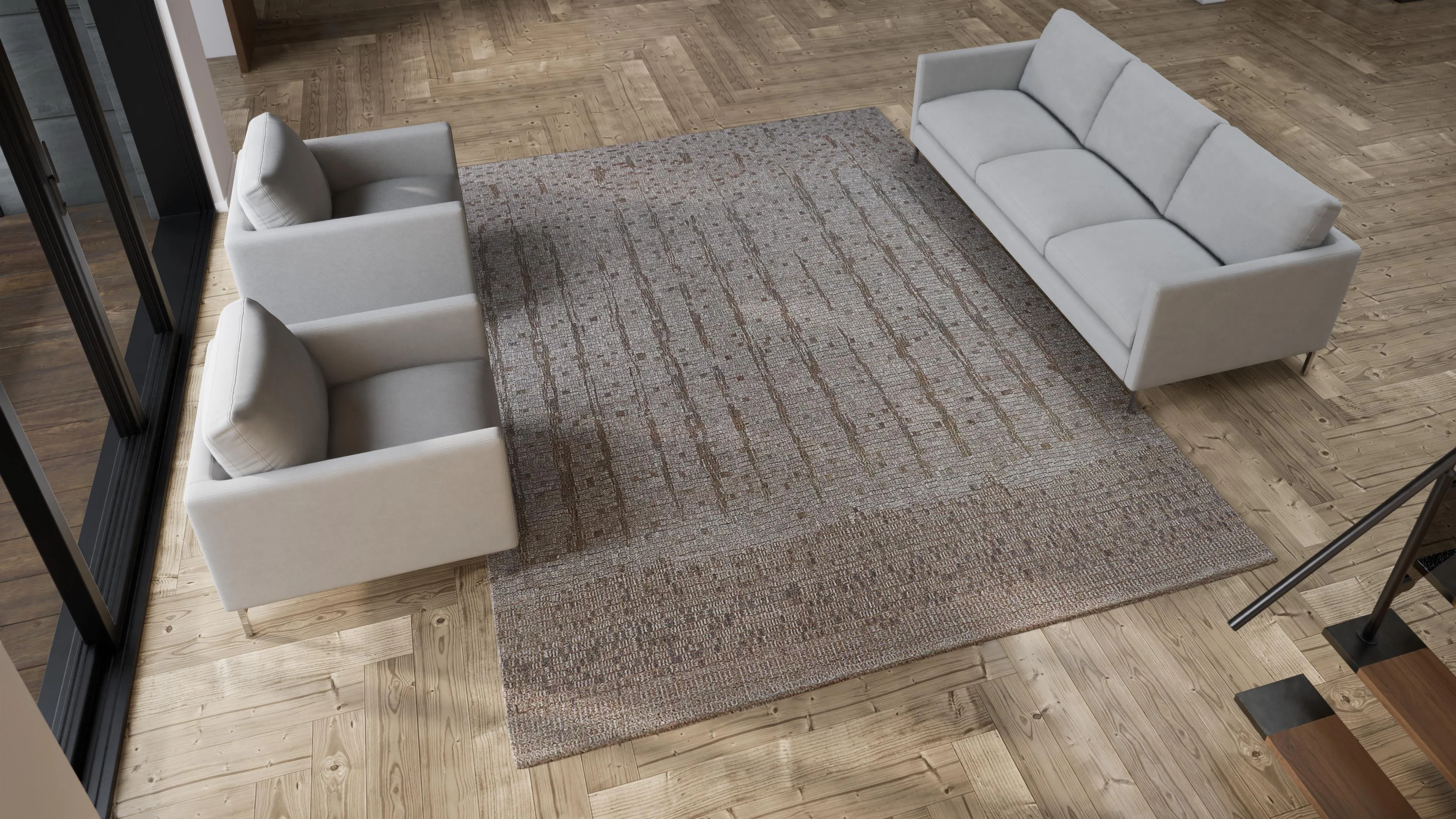 Brown Stelle Transitional Wool Rug - 9' x 12' - Image 5
