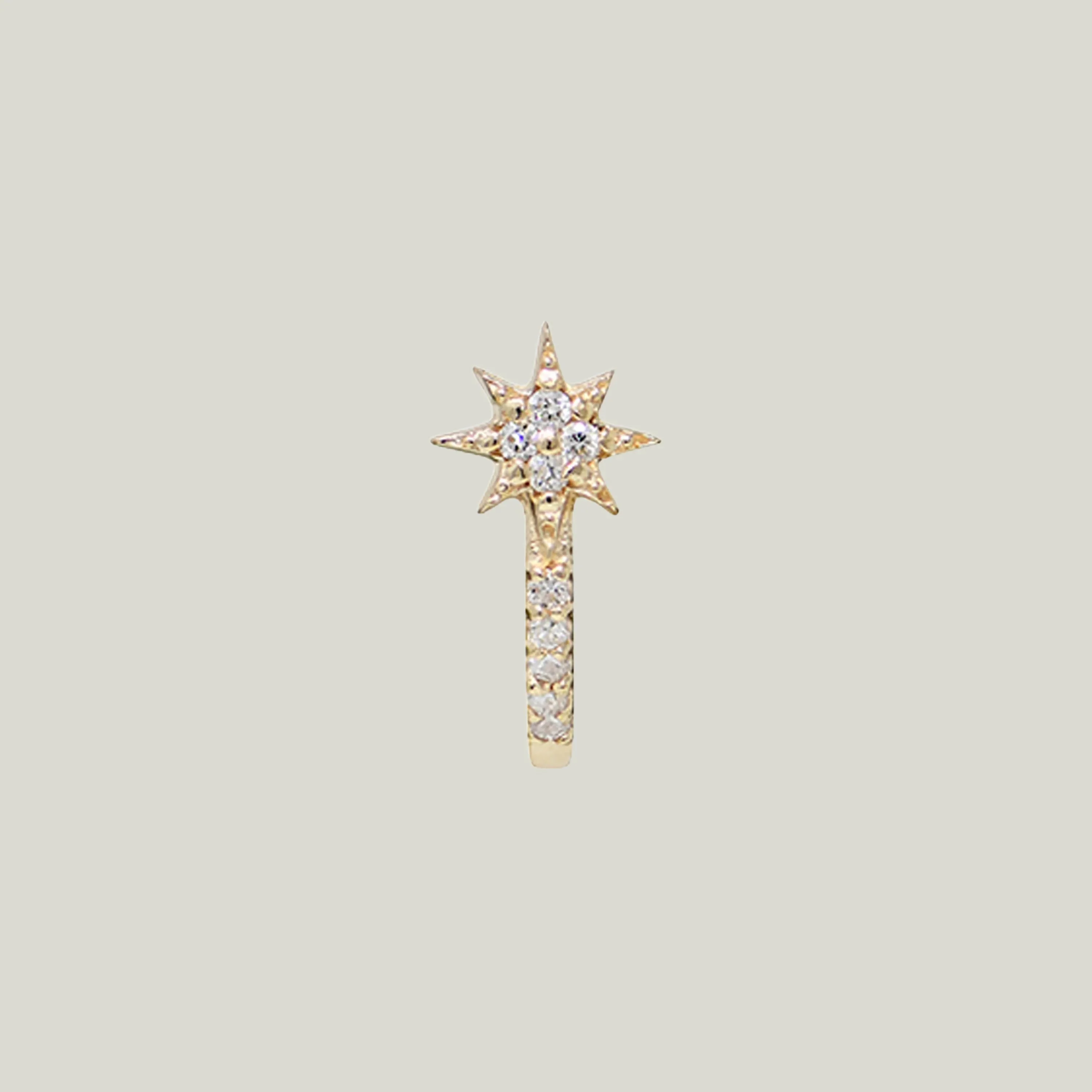Aztec Half Hoop Diamond Studs - Image 3
