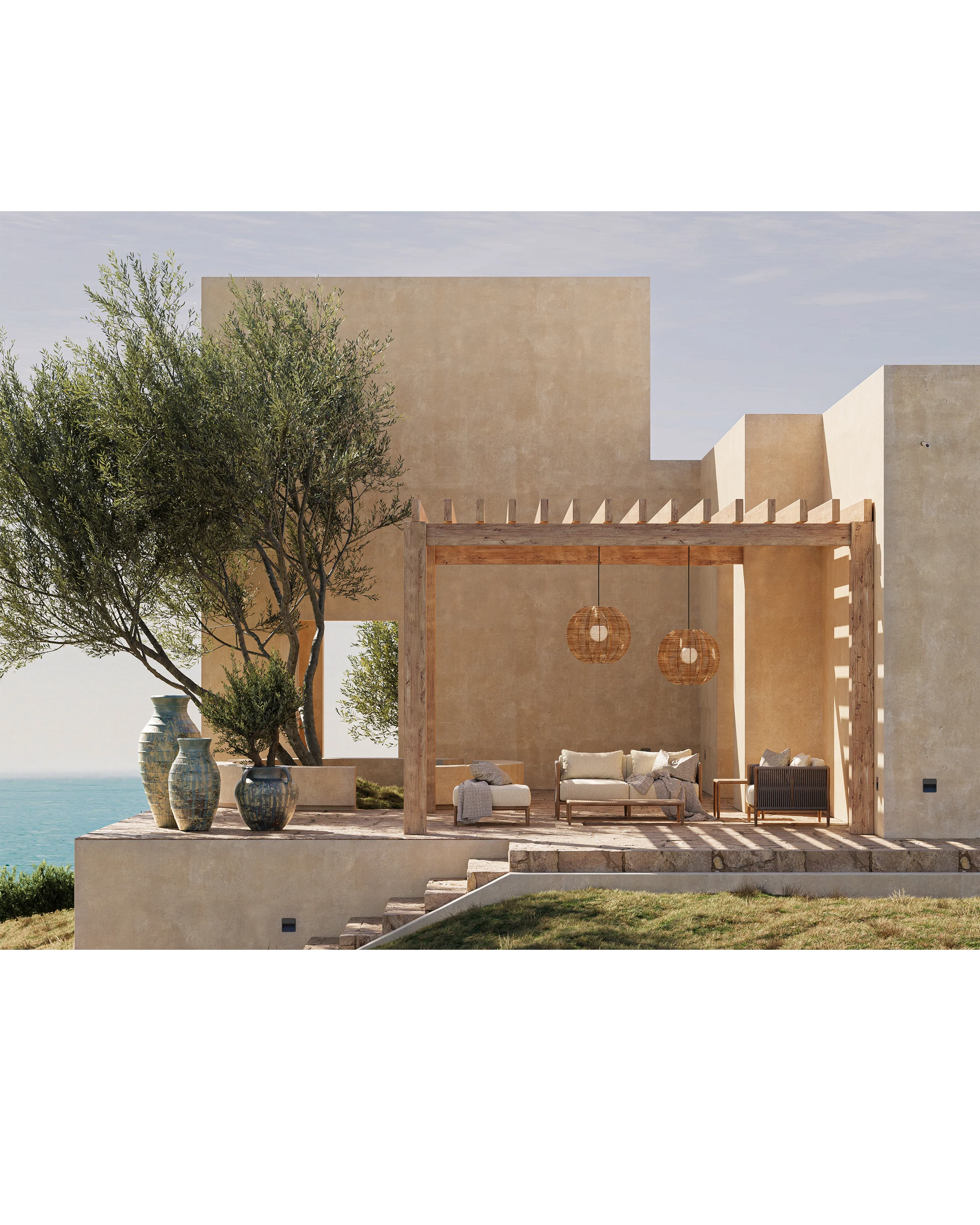 Barbary Fluted Outdoor Pendant - Image 7