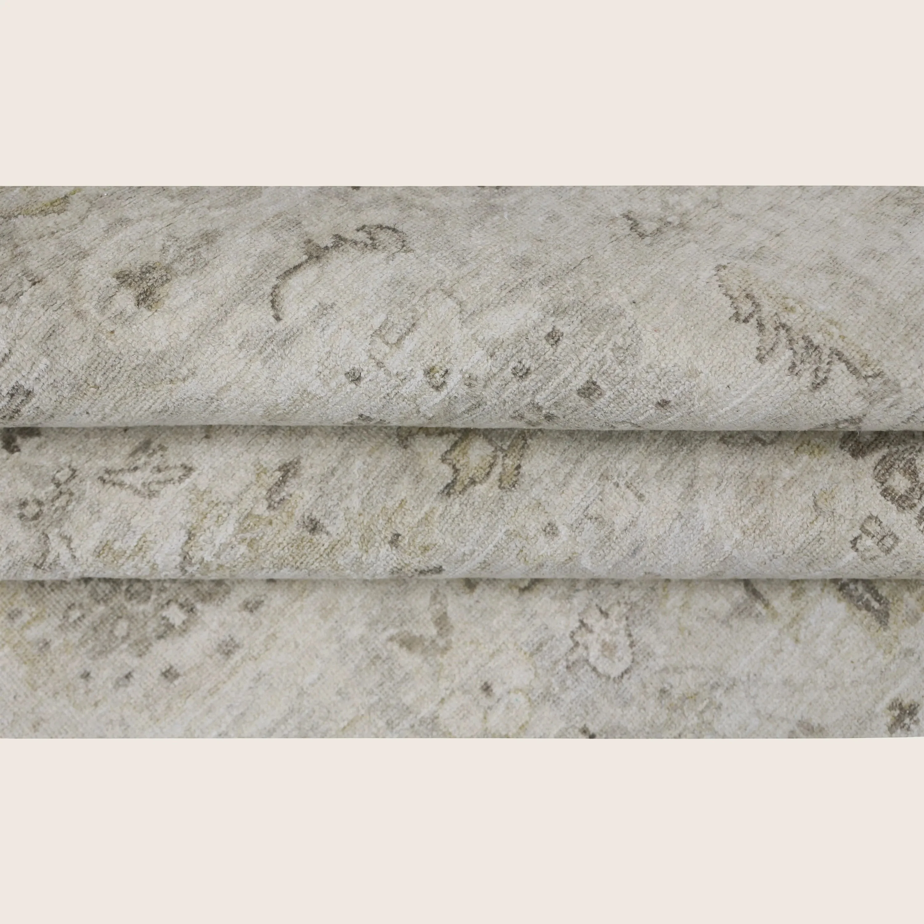 Beige Antique Revival Wool Silk Blend Rug - Image 14