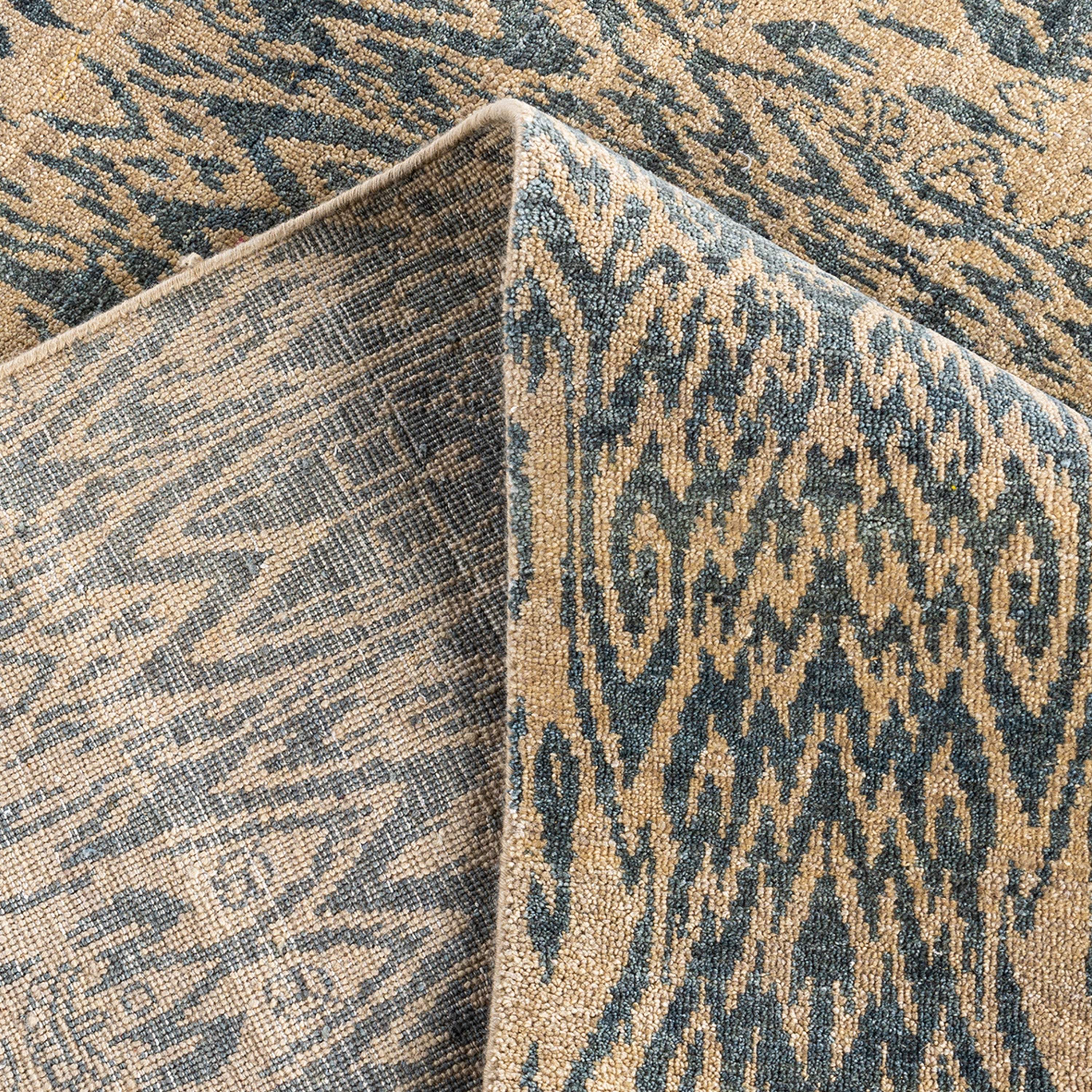 Beige Transitional Wool Rug - 7'10" x 10'1" - Image 6