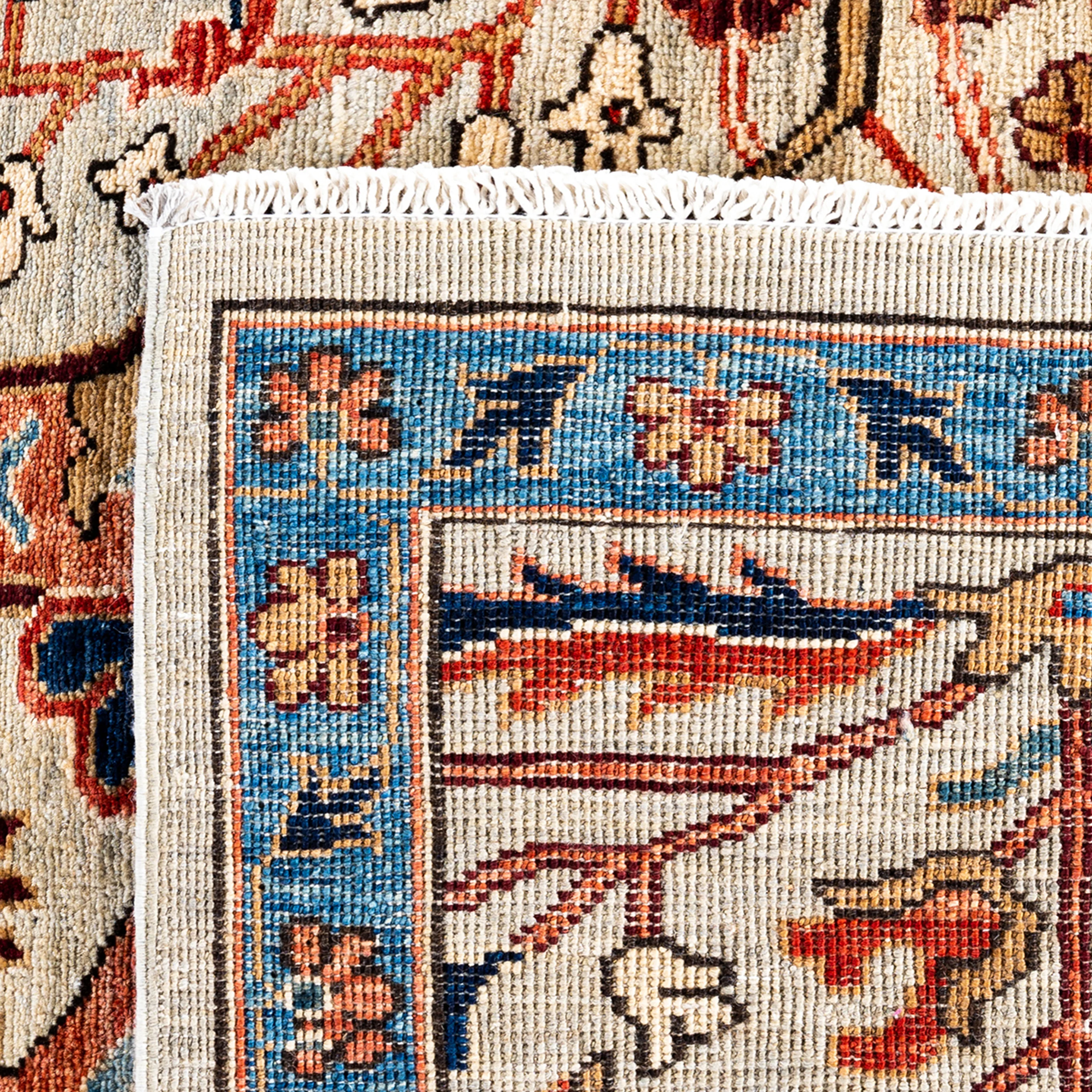 Beige Traditional Serapi Wool Rug - 9'1" x 11'11" - Image 6