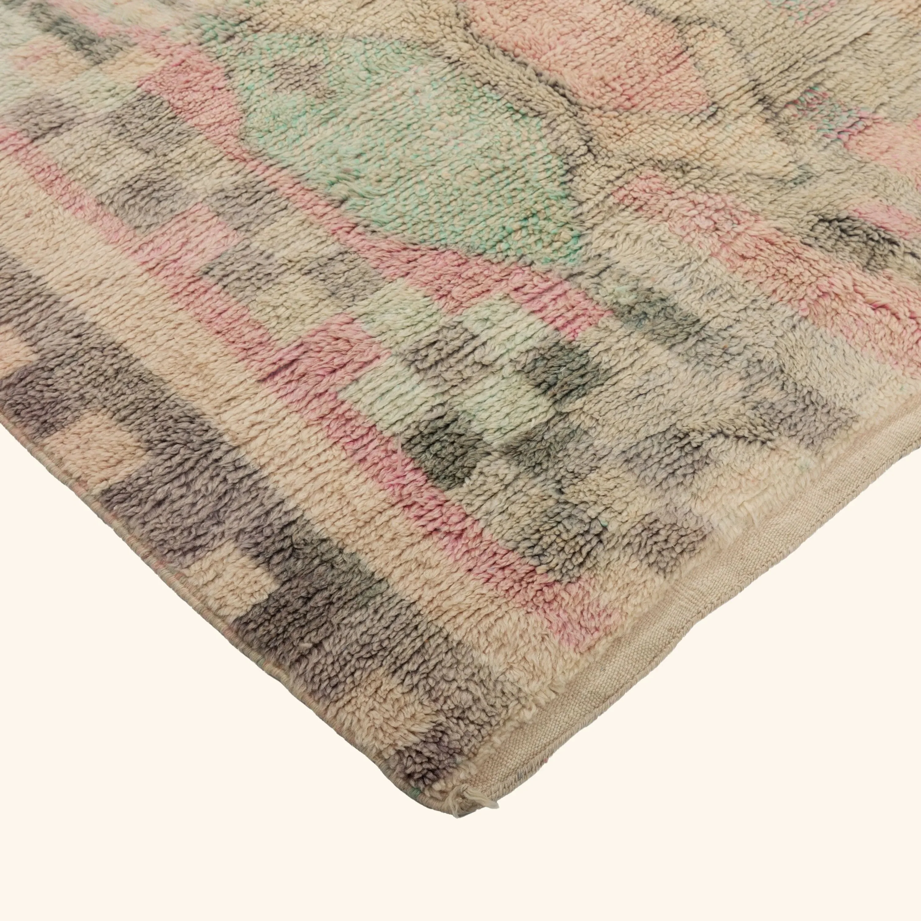 Multicolored Moroccan Berber Wool Rug - 5'3" x 6'9" - Image 3