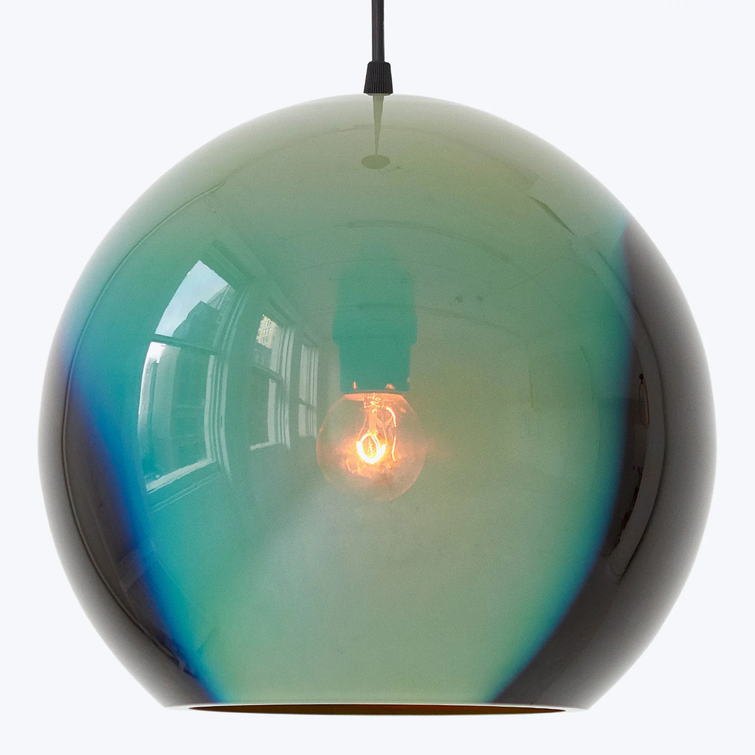 Black Iris Globe Pendant Lamp - Image 3