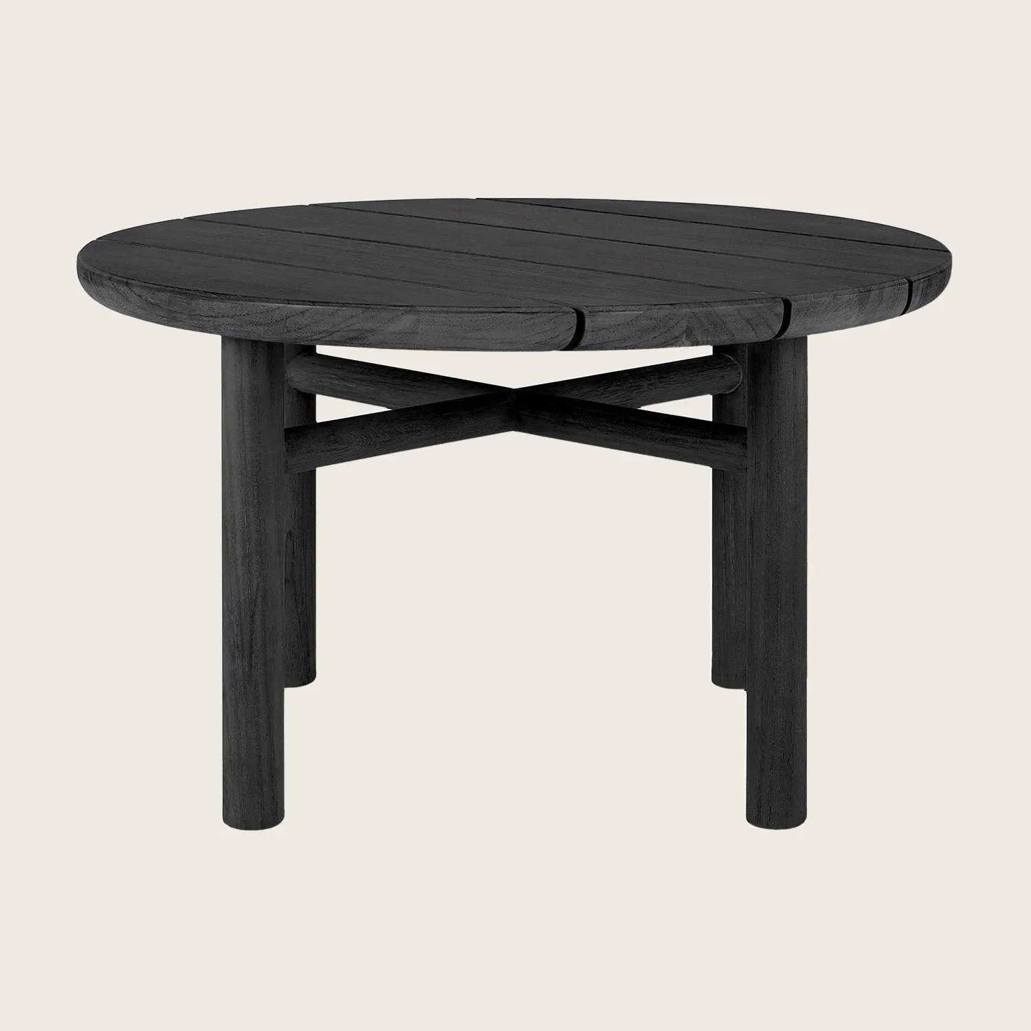 Black Quatro Outdoor Round Side Table - Image 2