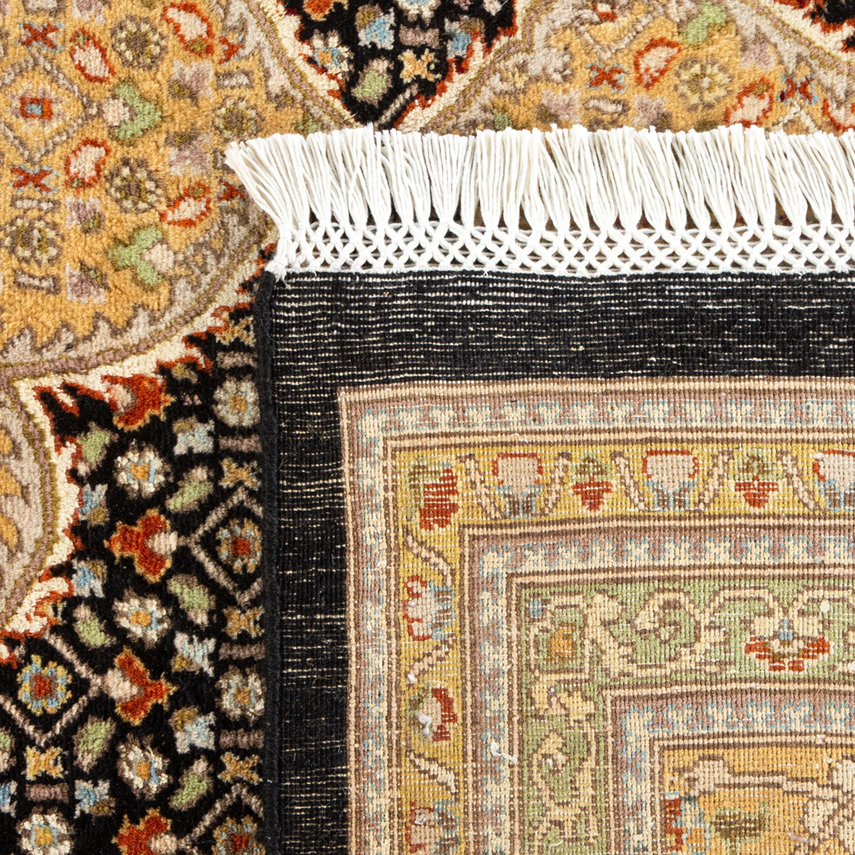 Black Traditional Mogul Wool Rug - 10'2" x 14'10" - Image 5