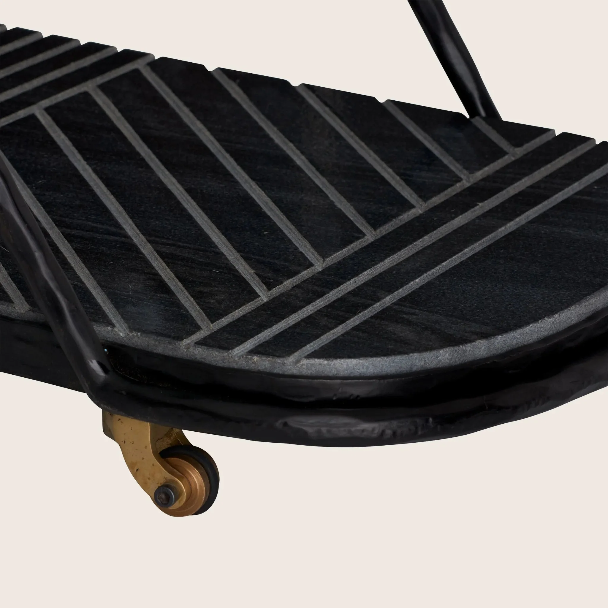 Blackened Iron Bar Cart - Image 5