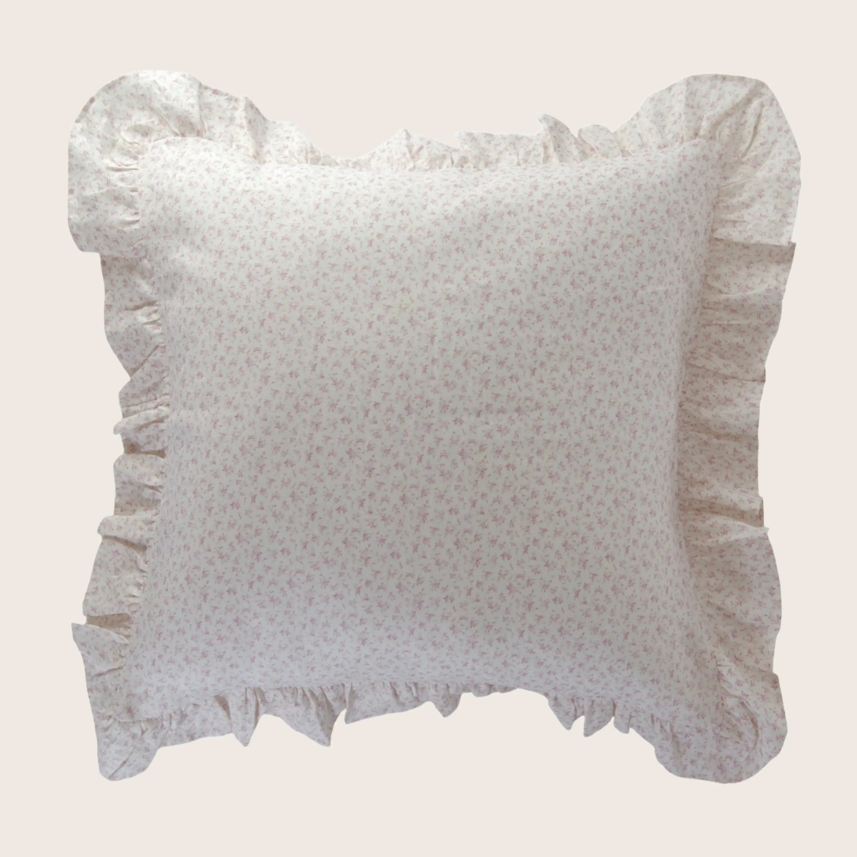 Blossom Floral Linen Ruffle Sham Pair - Image 3