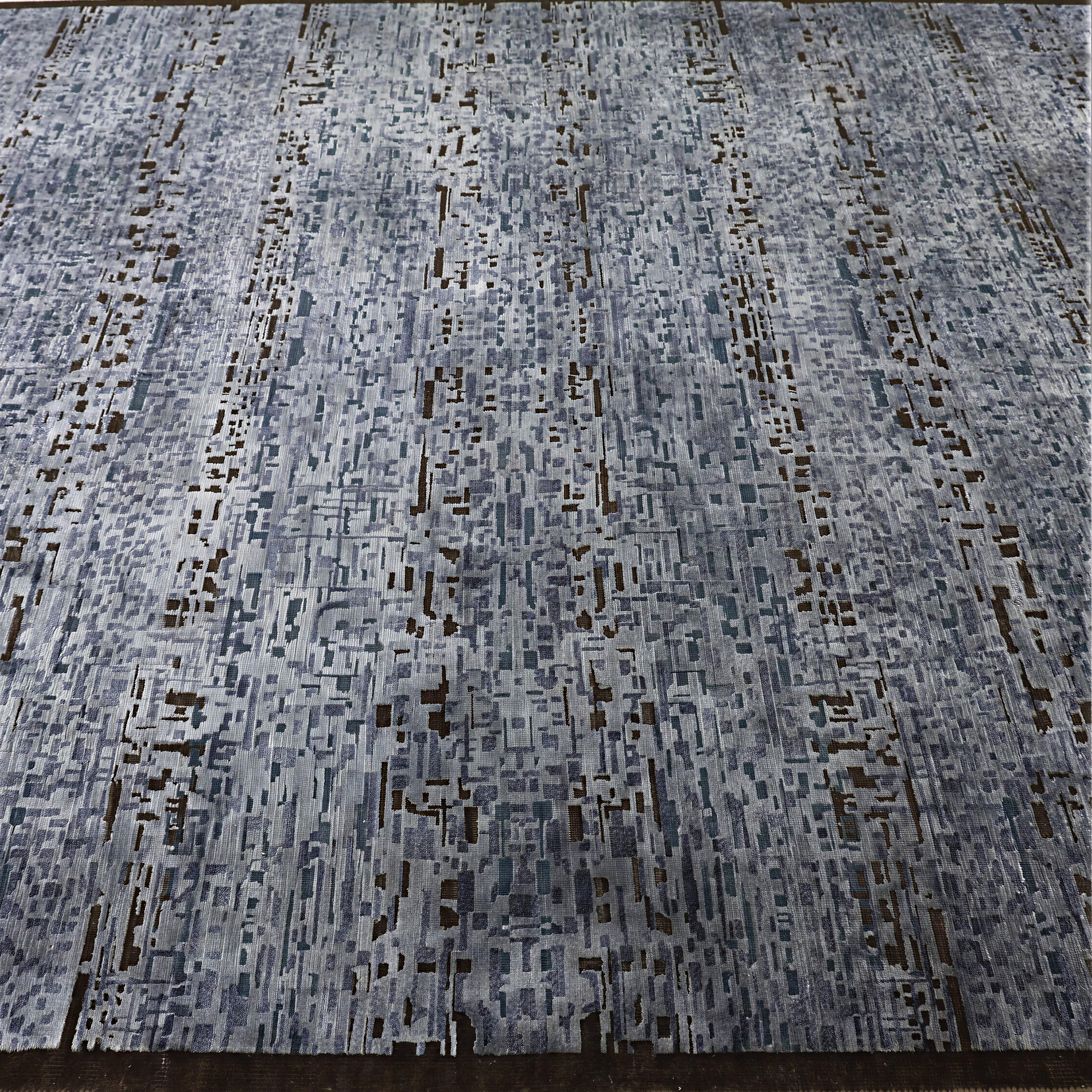 Blue Alchemy Textured Wool Silk Rug - 9'1" x 12'2" - Image 2