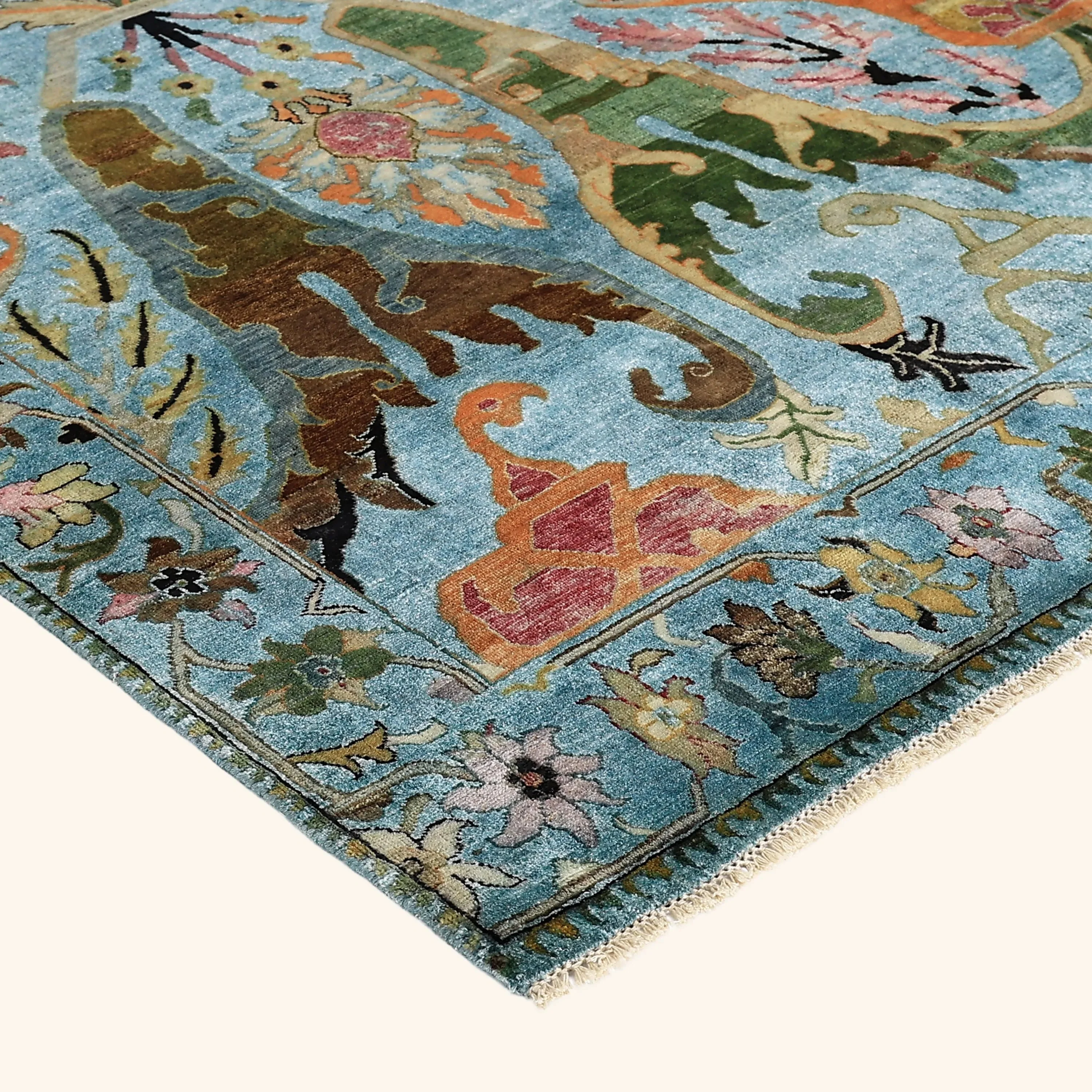 Blue Alchemy Traditional Wool Rug - 8'1" x 9'7" - Image 3