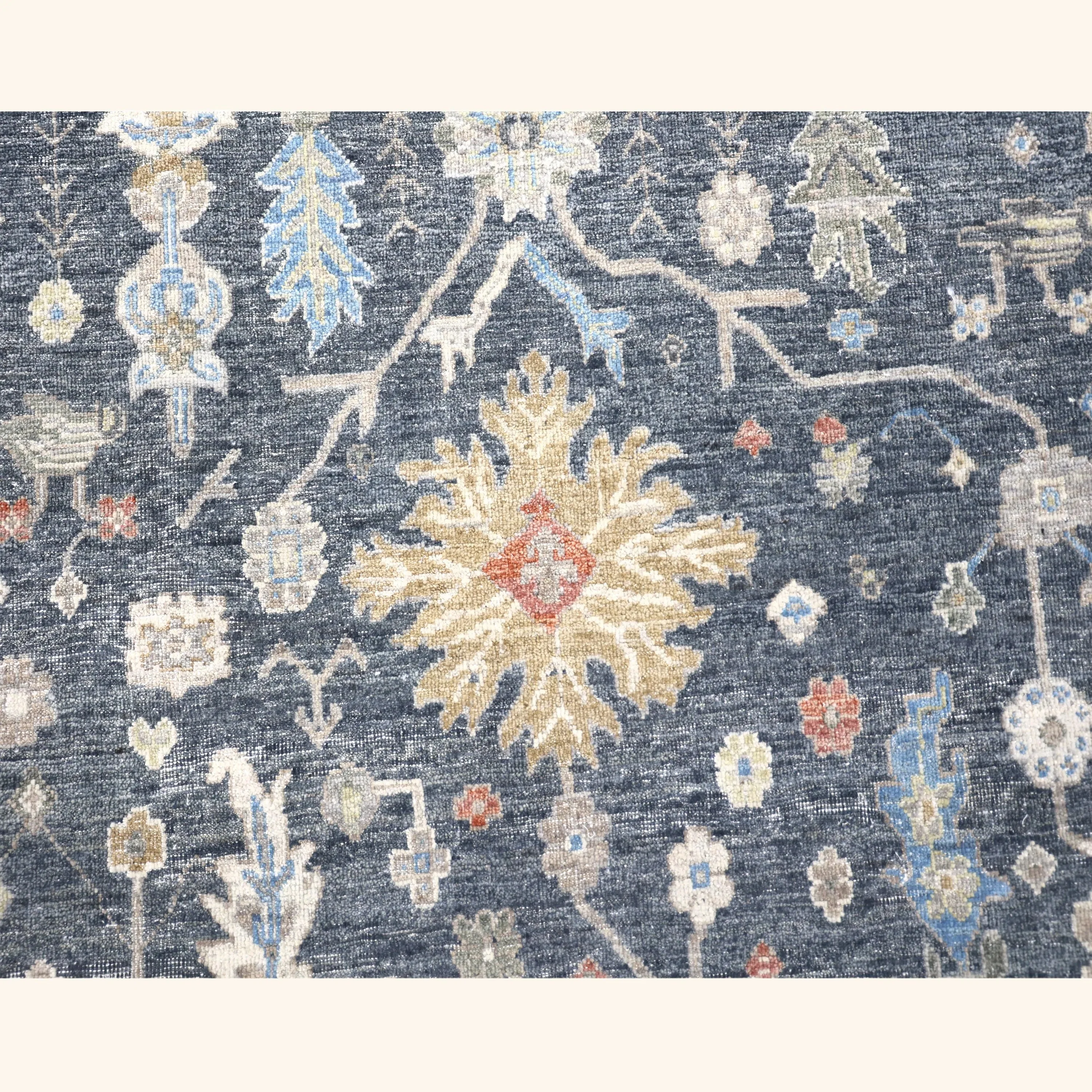 Blue Antique Revival Wool Rug - 8' x 10' - Image 3