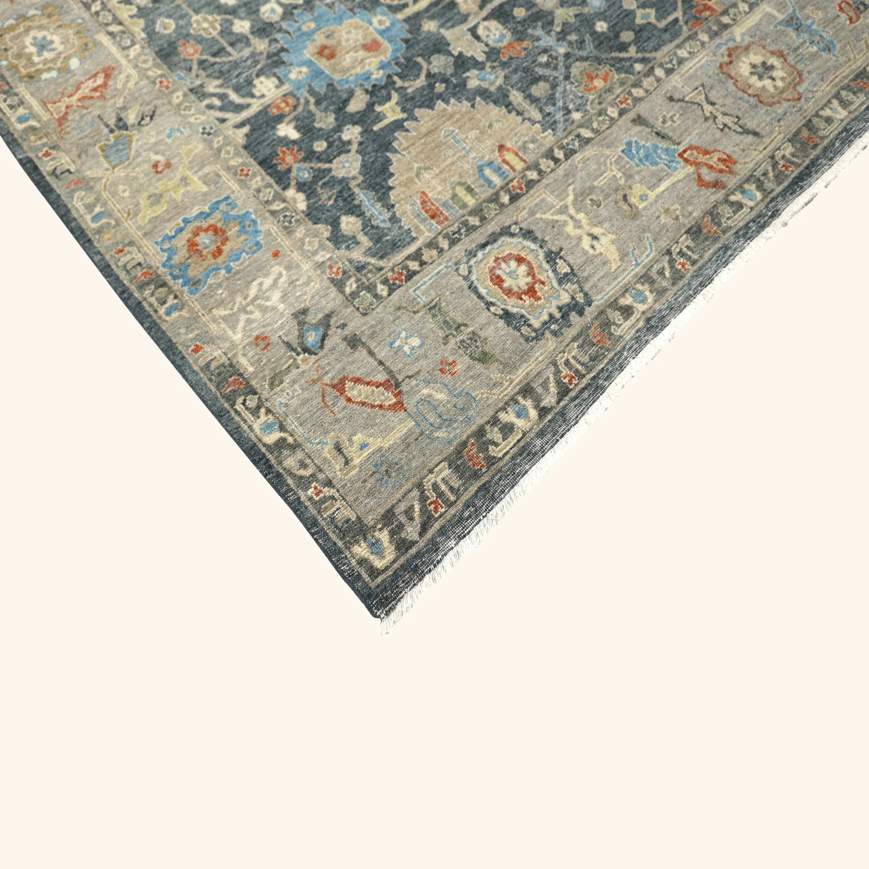 Blue Antique Revival Wool Rug - 8' x 10' - Image 4