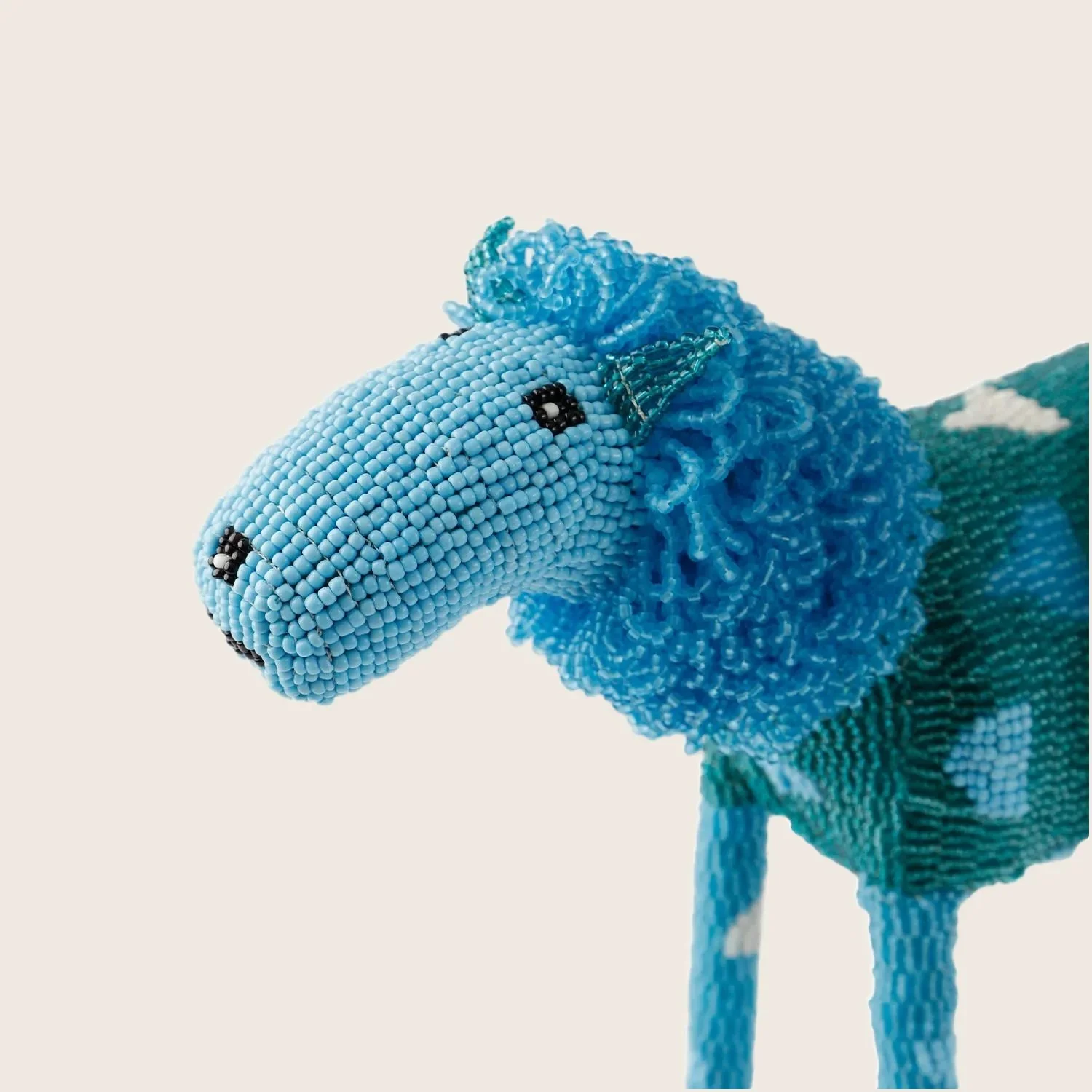 Blue Beaded Lion - Image 10