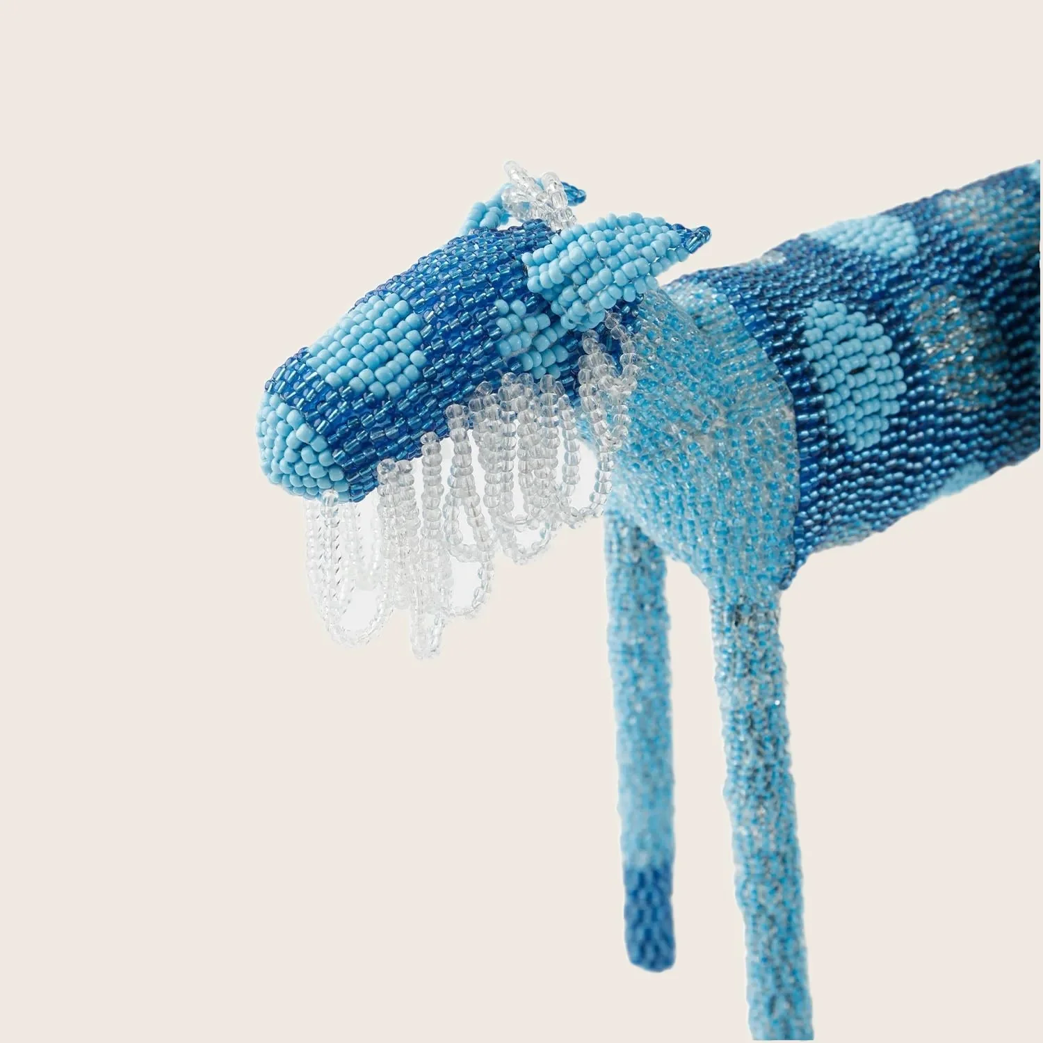 Blue Beaded Lion - Image 3