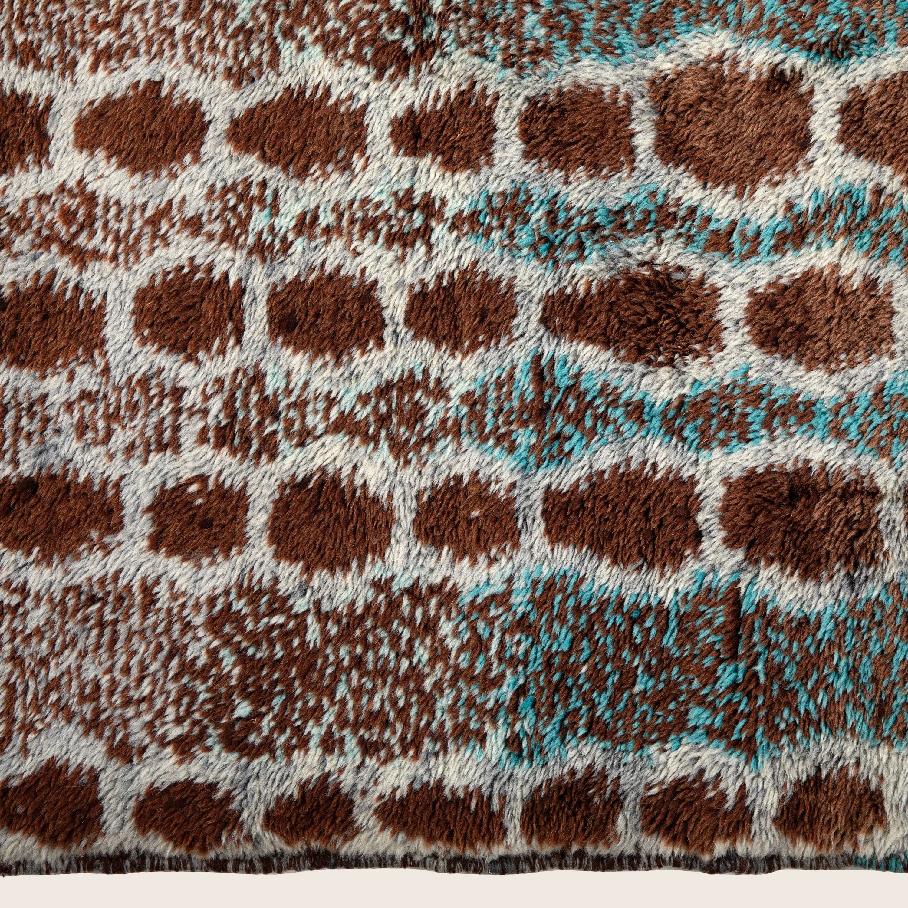 Blue Casablanca Moroccan Wool Rug - 12'10" x 19'10" - Image 2