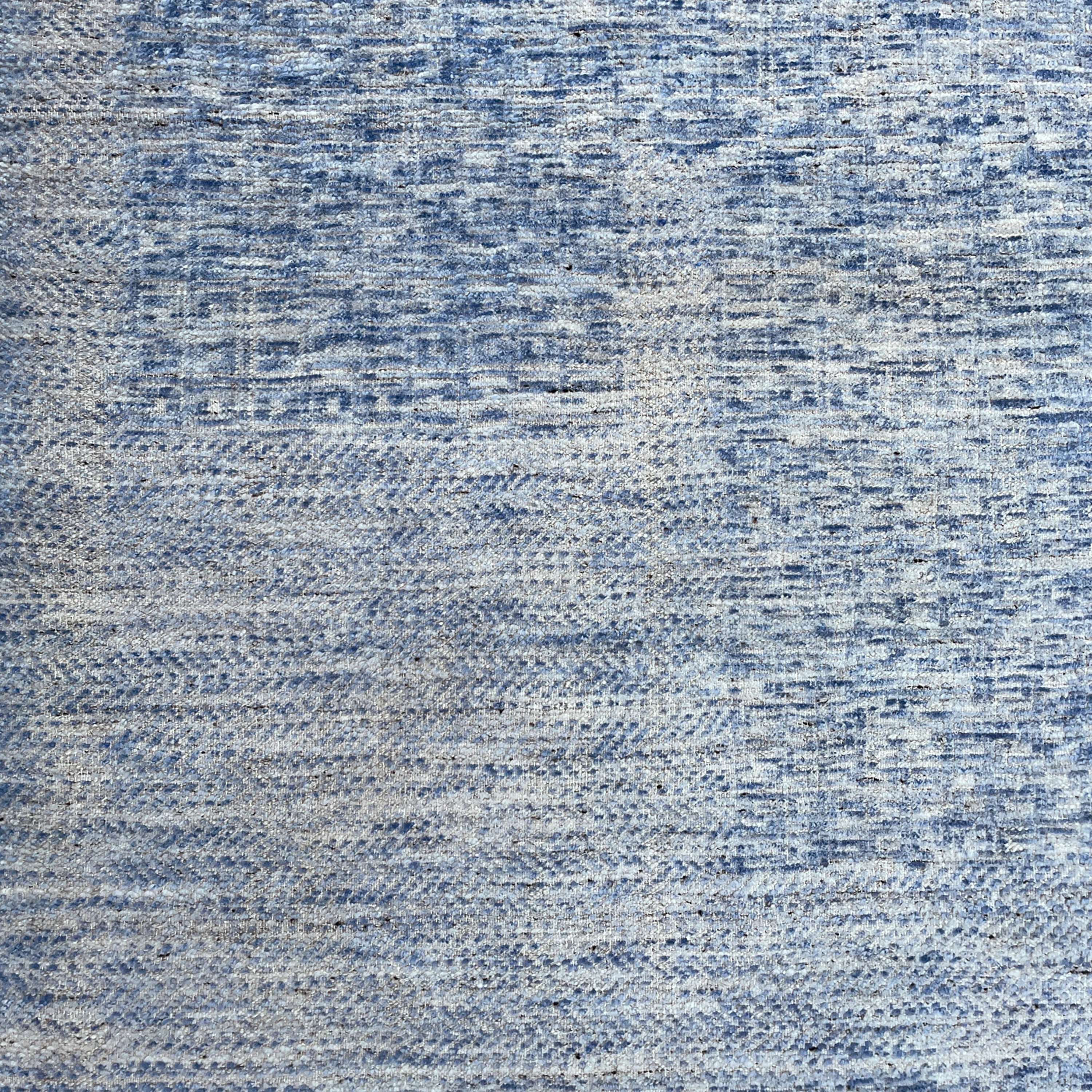 Blue Contemporary Wool Rug - Image 2