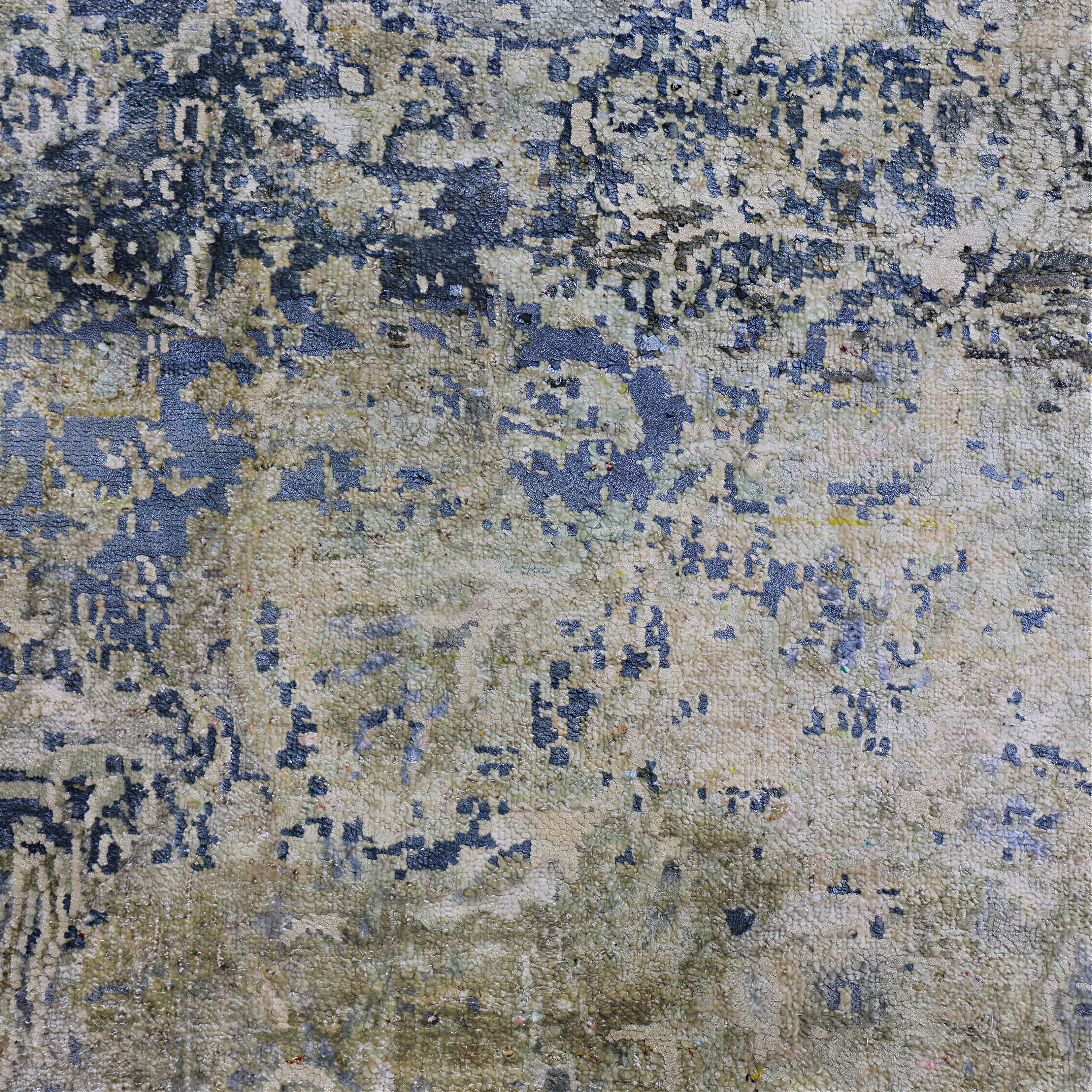 Blue Grey Alchemy Traditional Silk Rug - 8'11" x 11'8" - Image 3