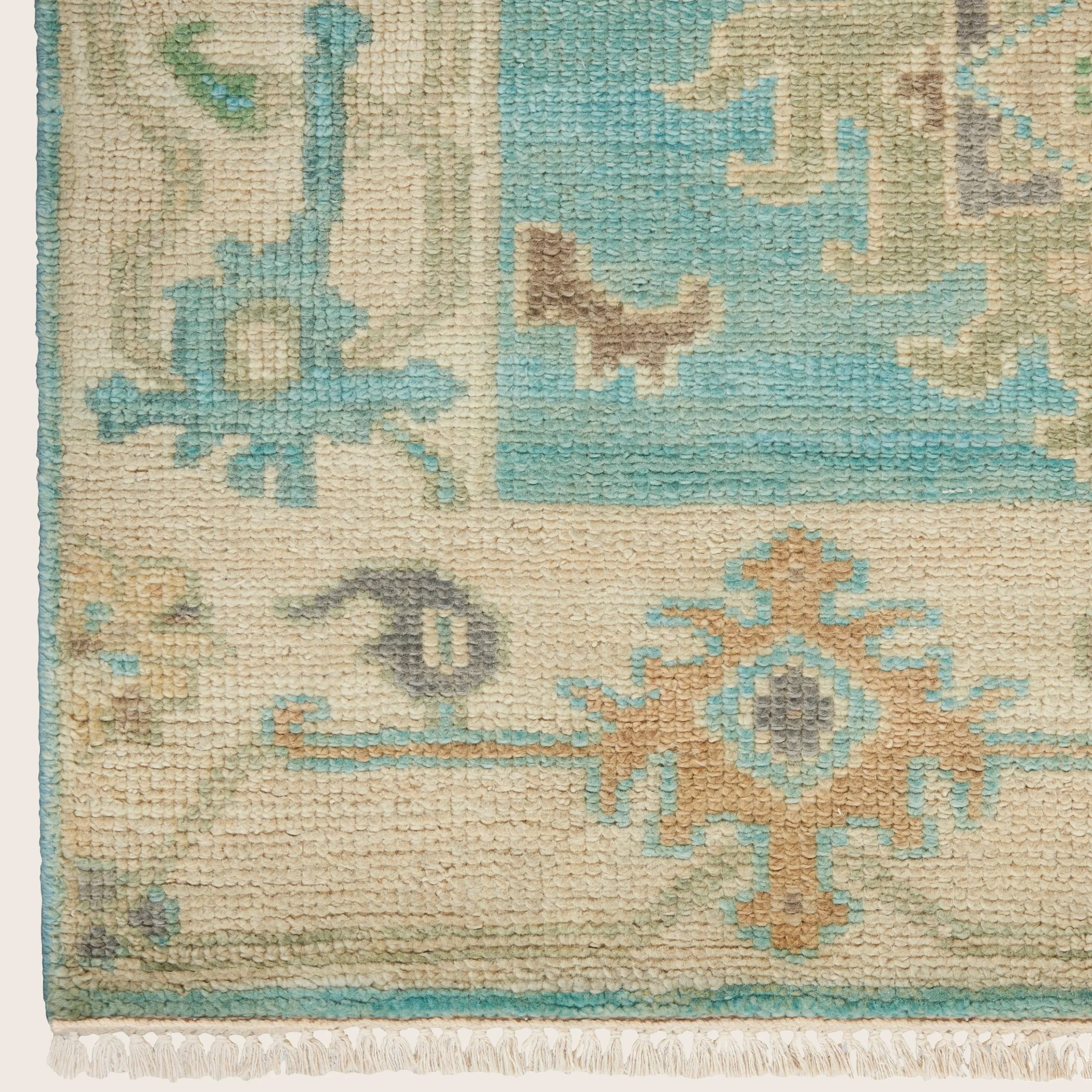 Blue Multi Essentials Traditional Wool Rug - Image 6