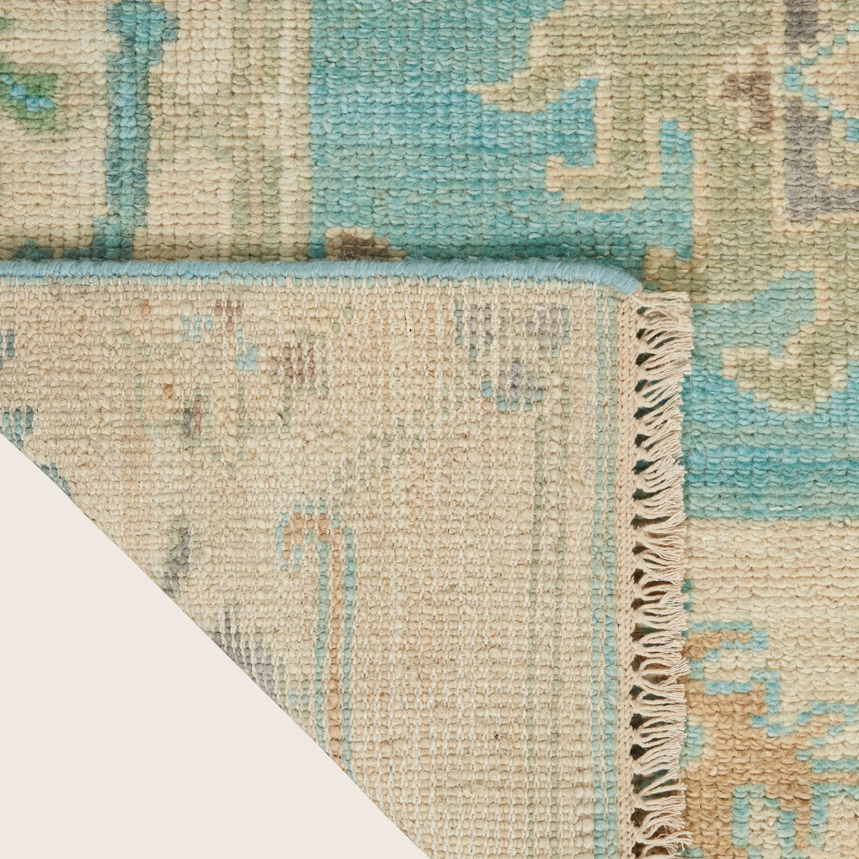 Blue Multi Essentials Traditional Wool Rug - Image 9