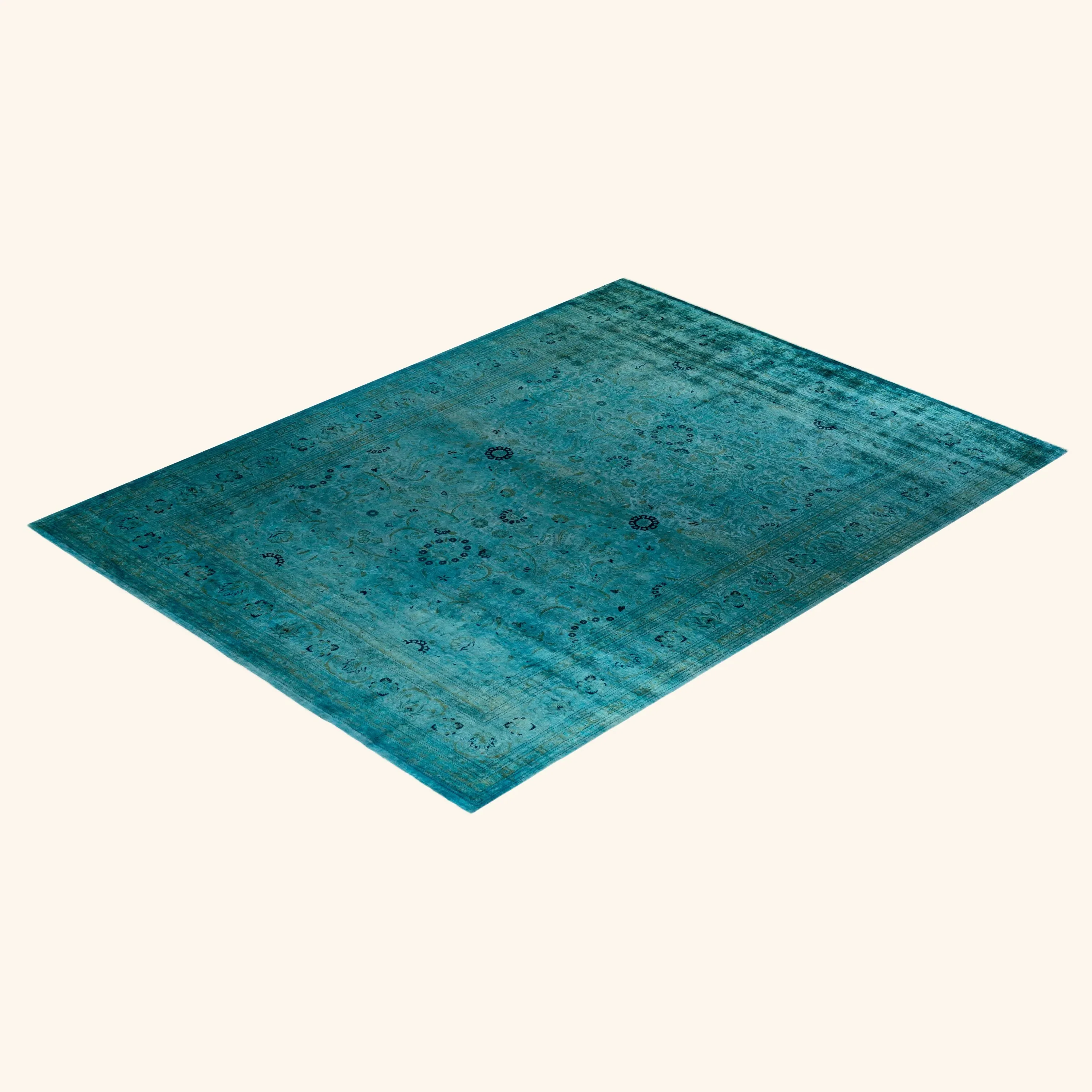 Teal Samsara Wool Rug - 9'1" x 12'1" - Image 8