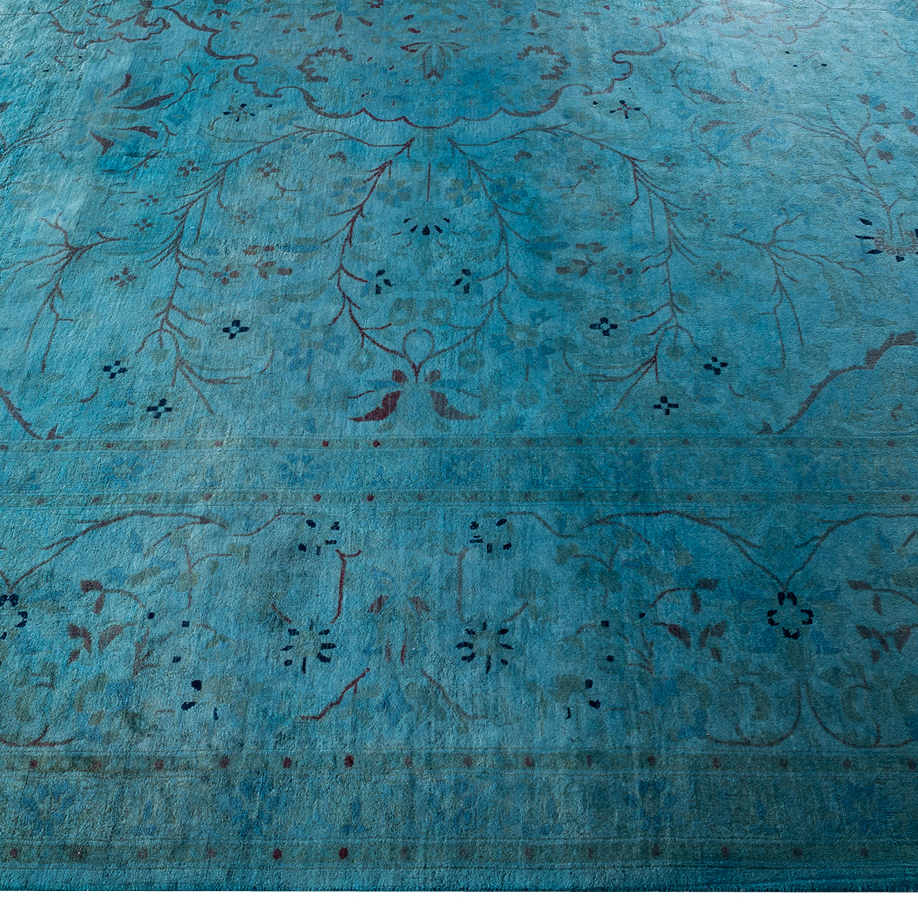 Blue Samsara Wool Rug - 9'1" x 12'2" - Image 3