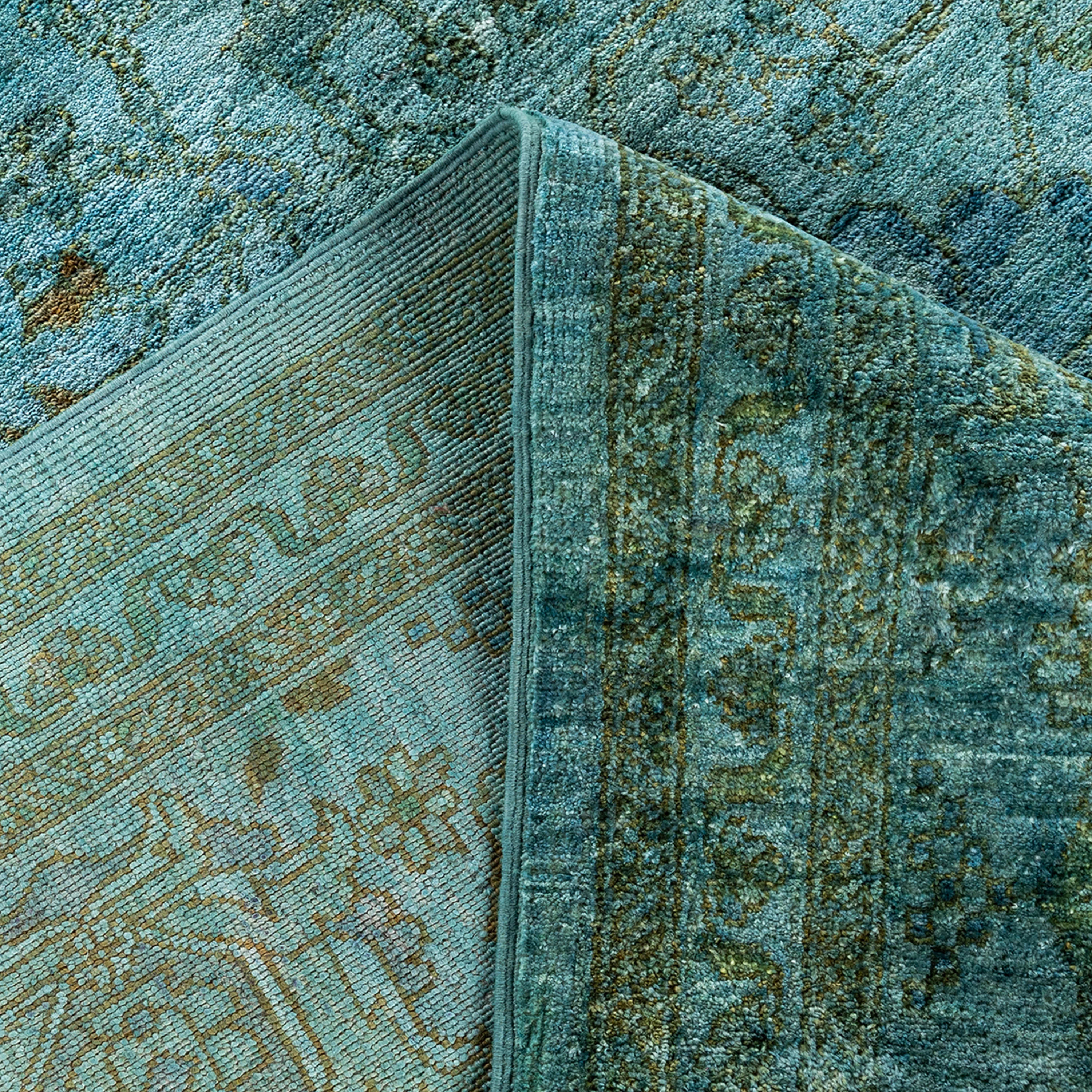 Teal Samsara Wool Rug - 9'3" x 11'10" - Image 7