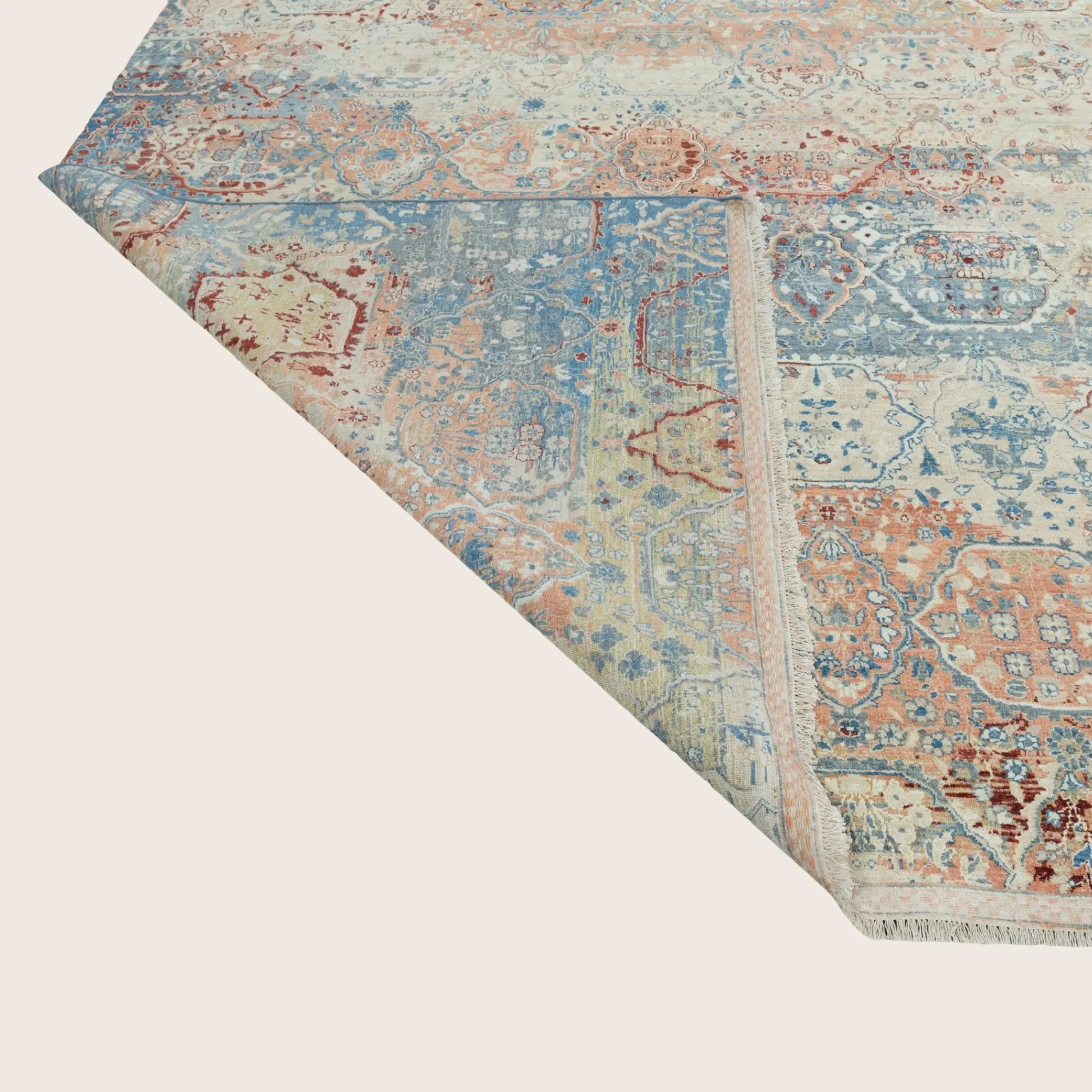 Blue & Red Transitional Wool Rug - 10' x 14' - Image 6