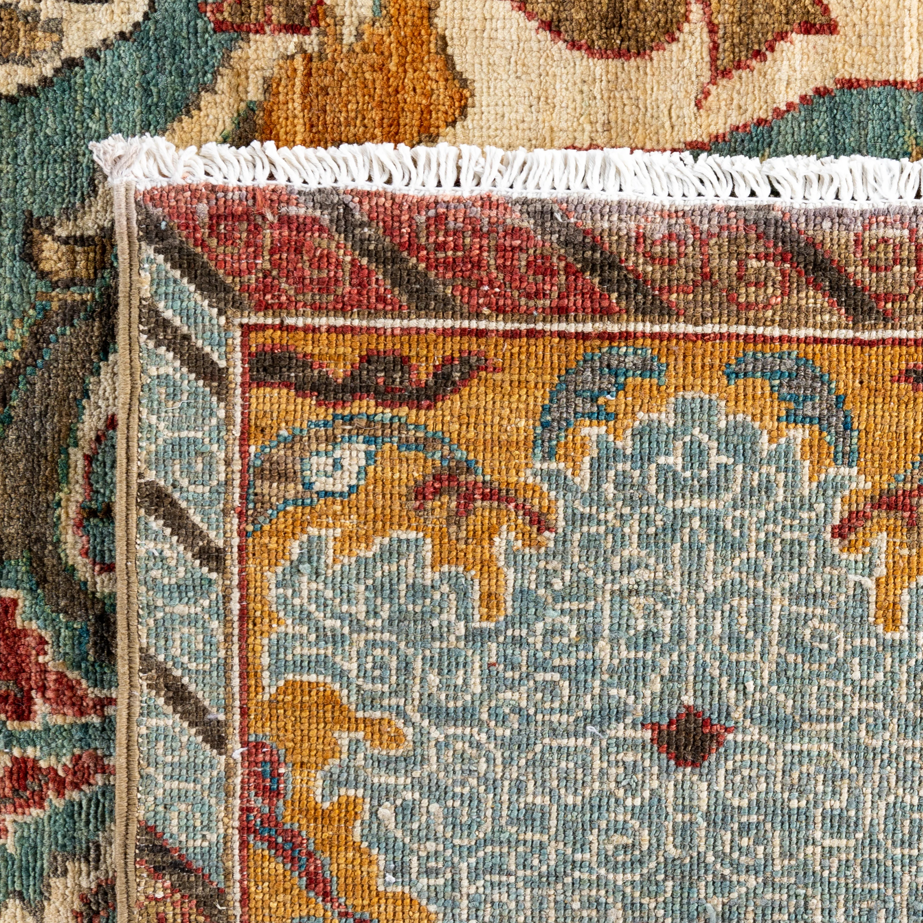 Blue Soluna Traditional Wool Rug - 6'2" x 9'6" - Image 5