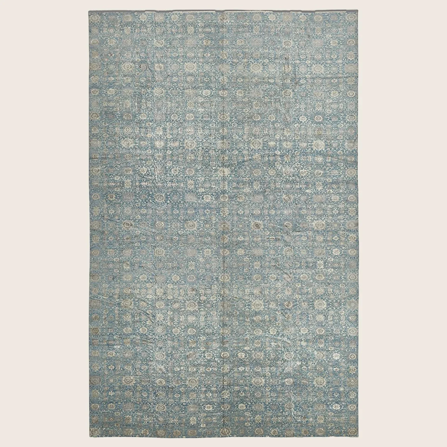 Blue Transitional Silk Rug - 18'9" x 29'8"