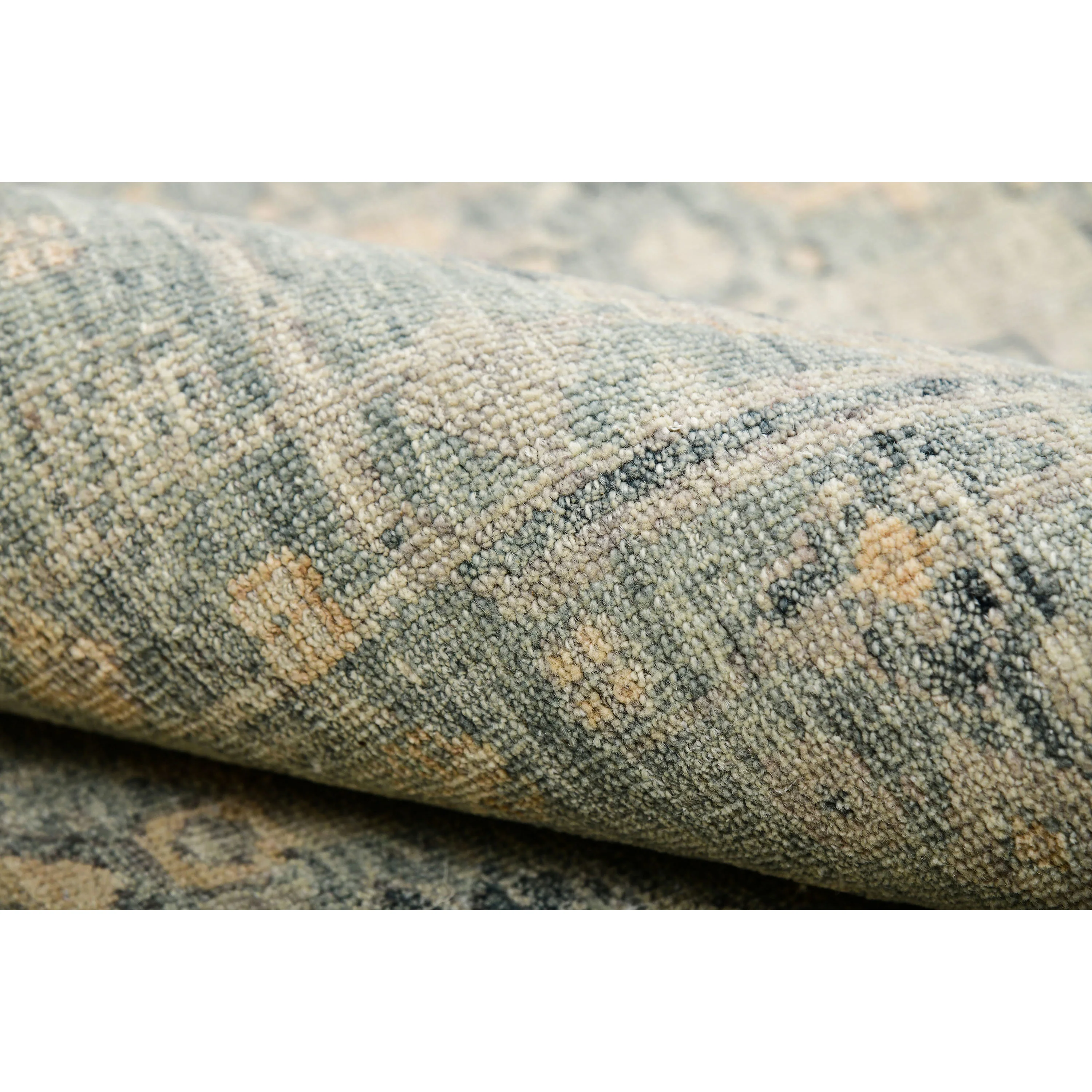 Blue Transitional Wool Rug - 10' x 13'10" - Image 3