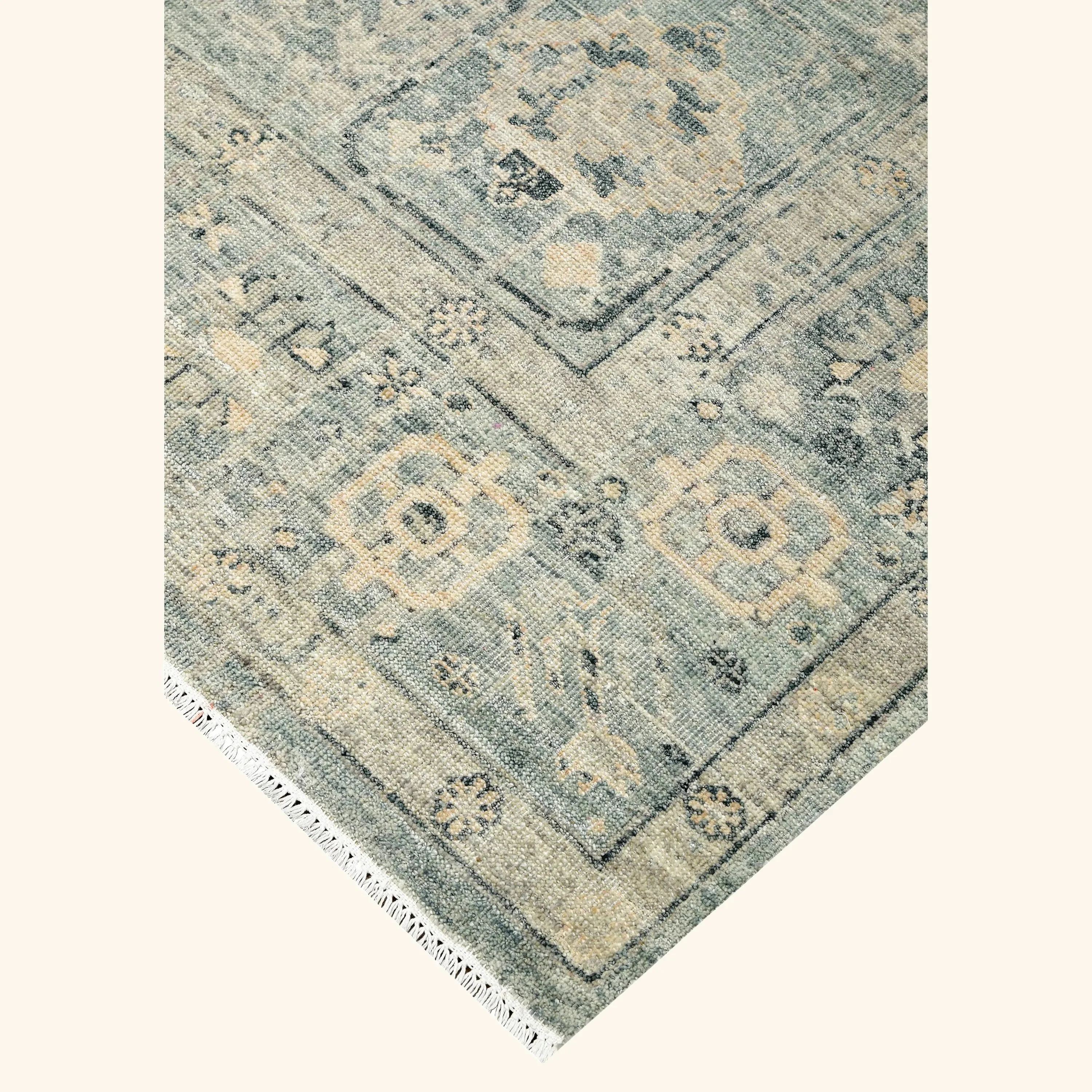 Blue Transitional Wool Rug - 10' x 13'10" - Image 4