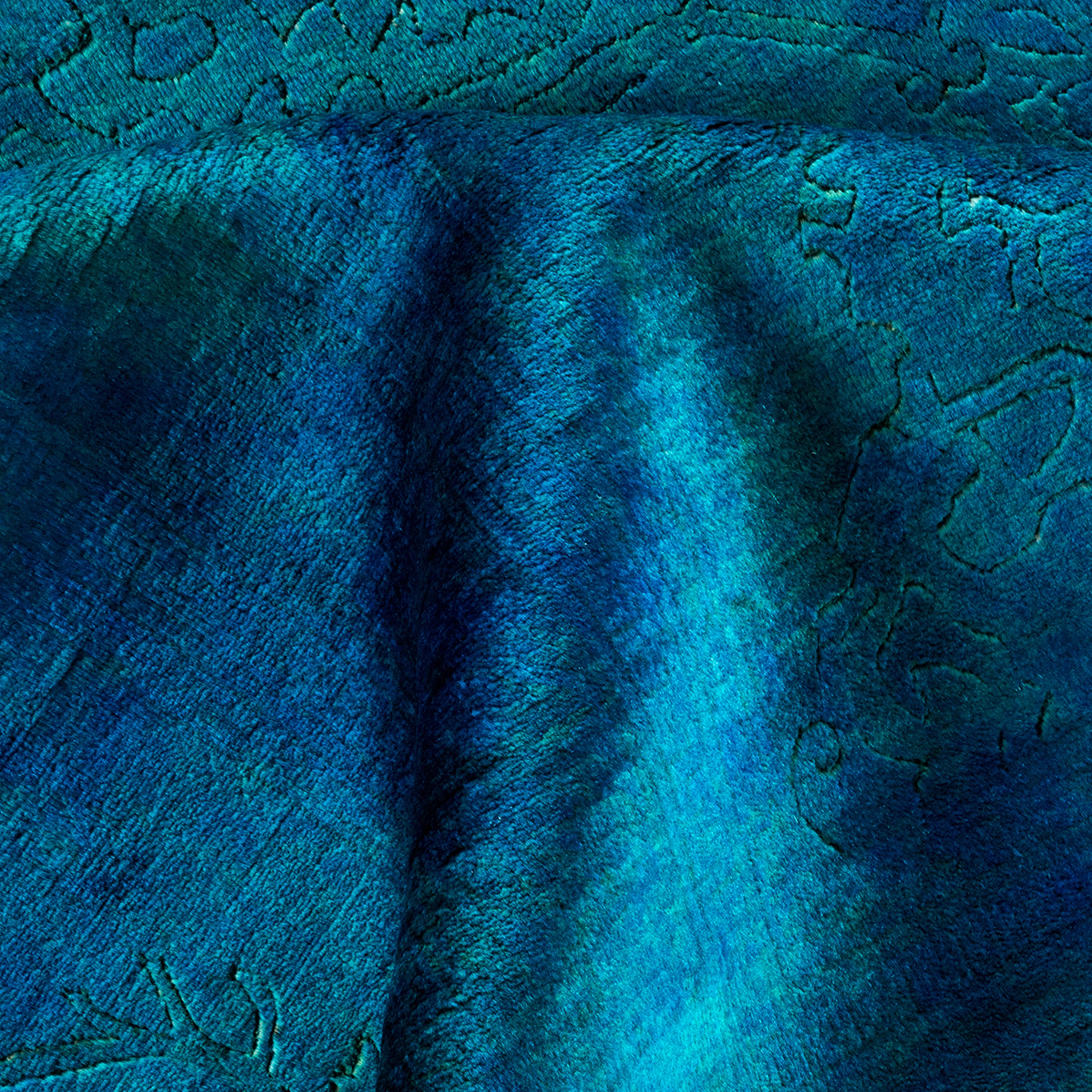 Blue Samsara Wool Rug - 10'2" x 13'9" - Image 5