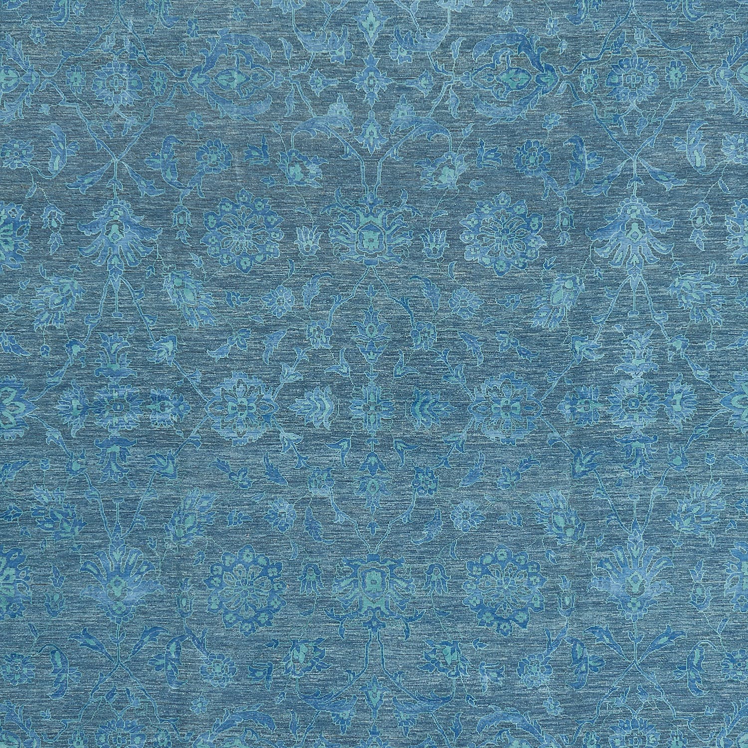 Blue Transitional Wool Rug - 11'8" x 17'1" - Image 2