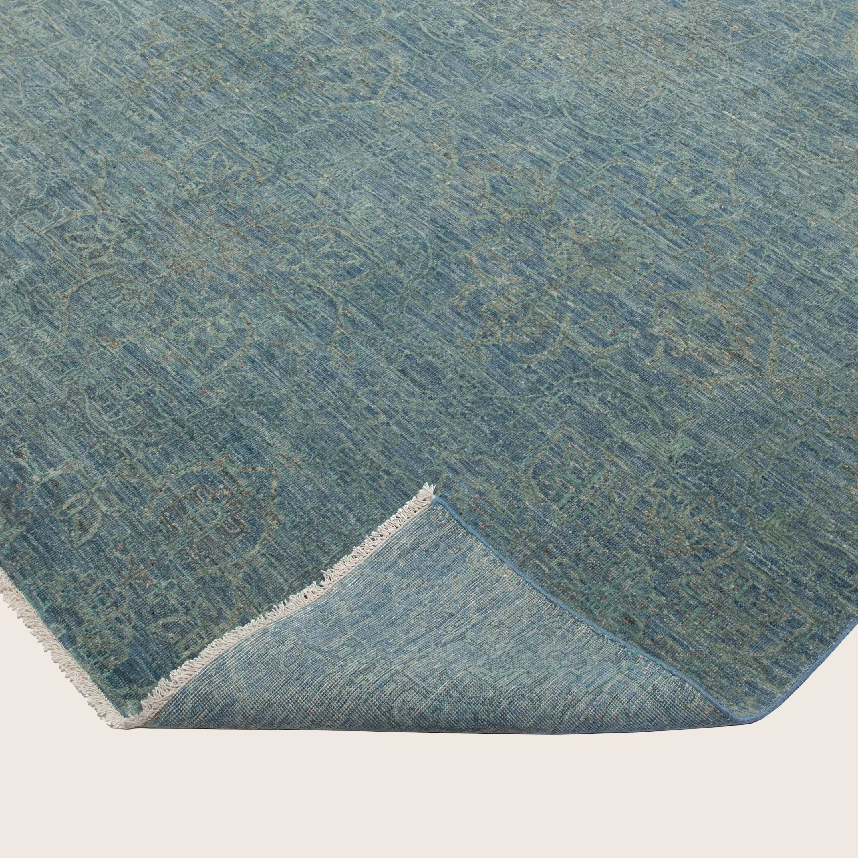 Blue Transitional Wool Rug - 15'1" x 23'1" - Image 3