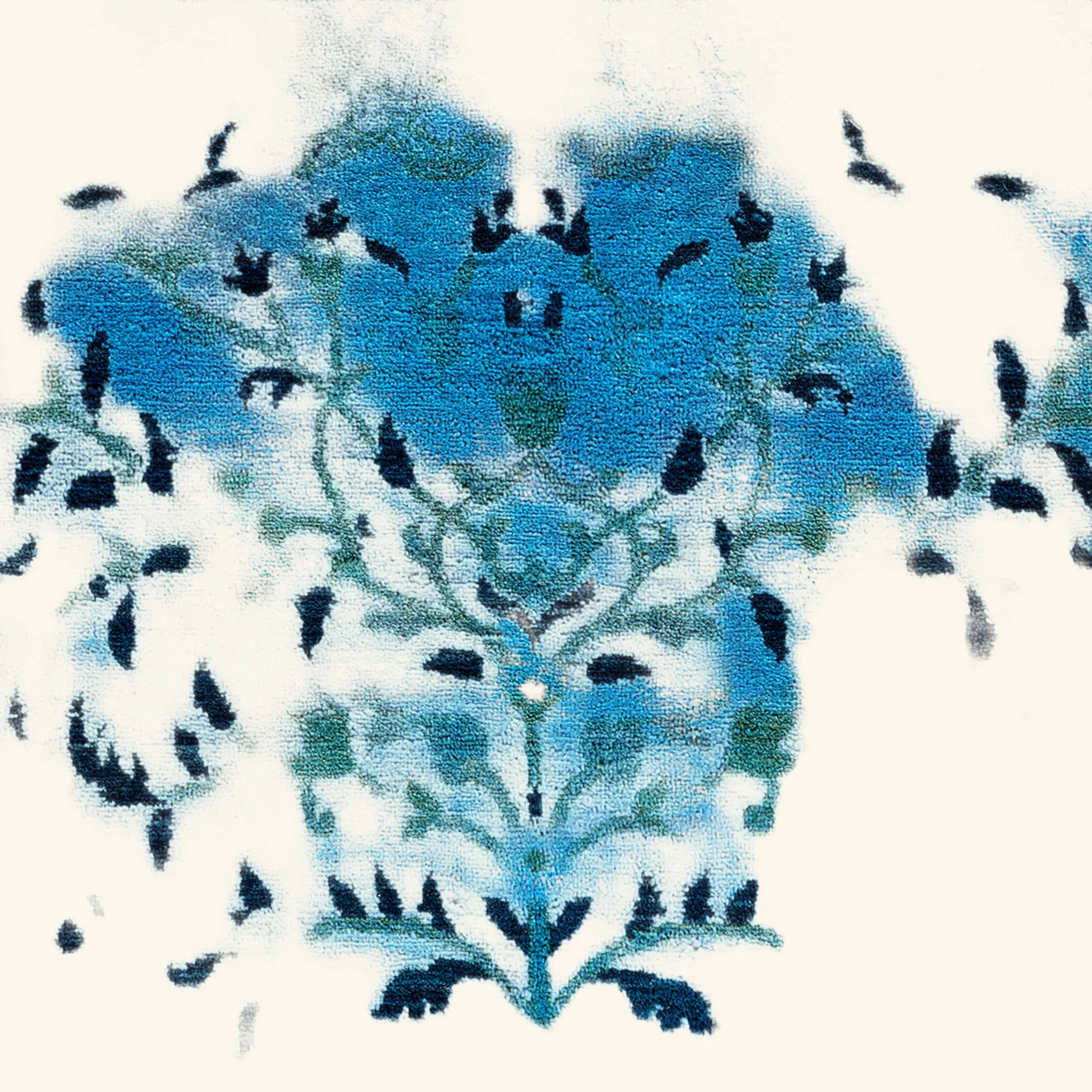 Blue Samsara Wool Rug - 9'1" x 12' - Image 4