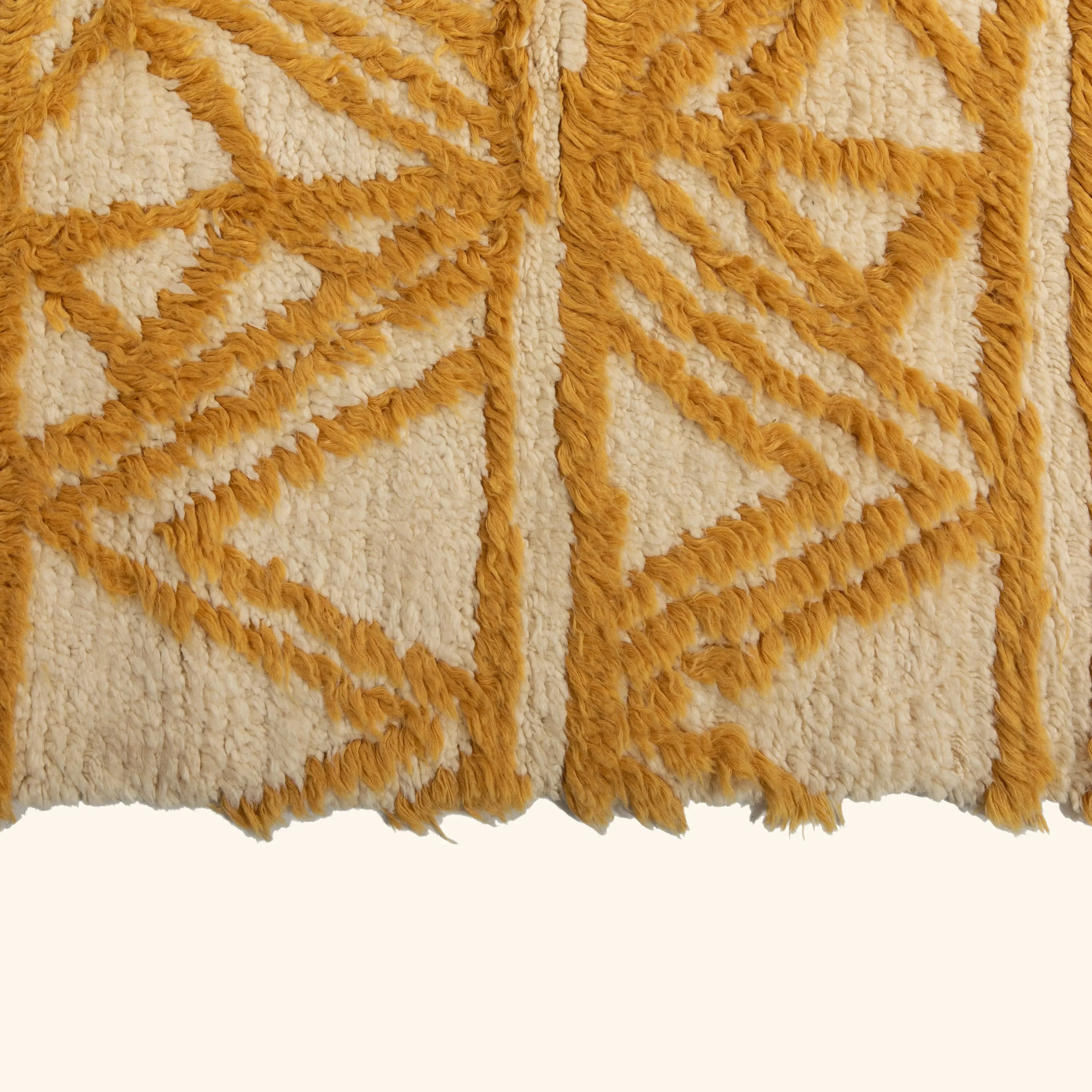 Gold Moroccan Wool Rug - 9' x 12' - Image 6