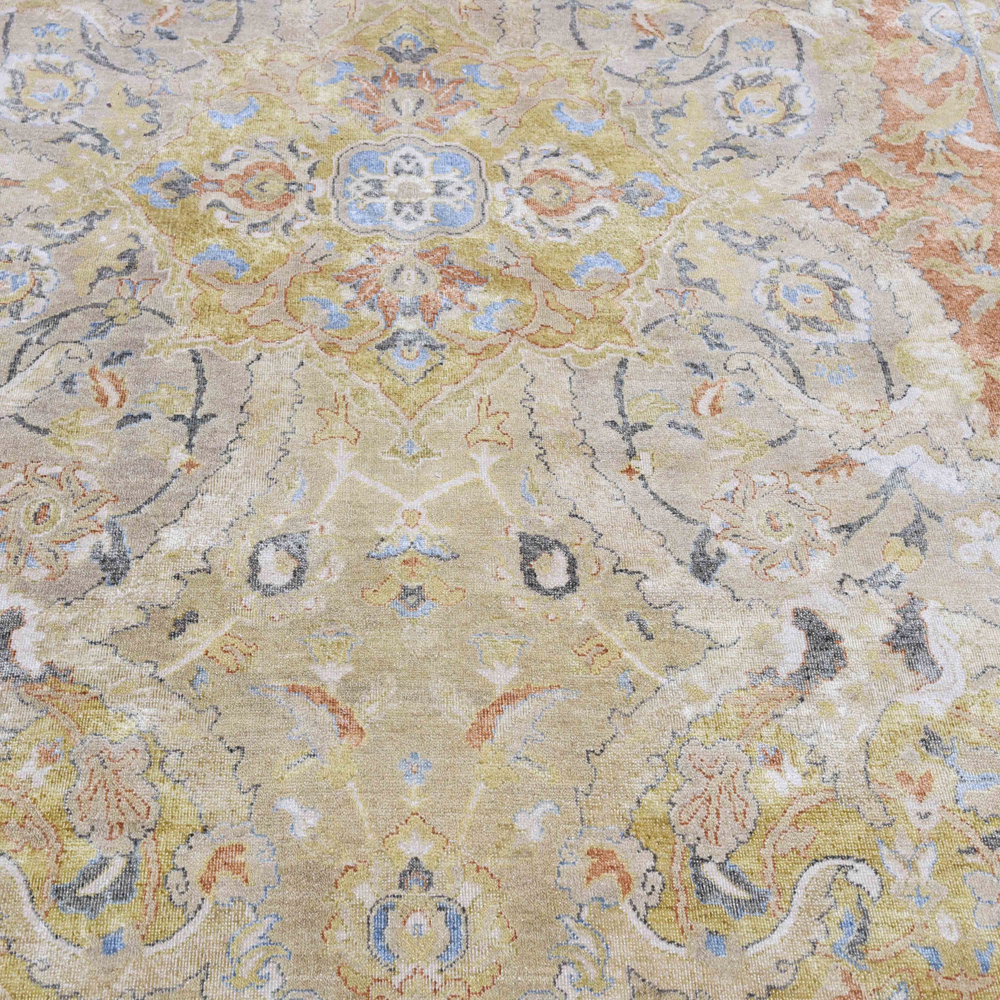 Multi Traditional Silk Rug - 8' x 10'6" - Image 2