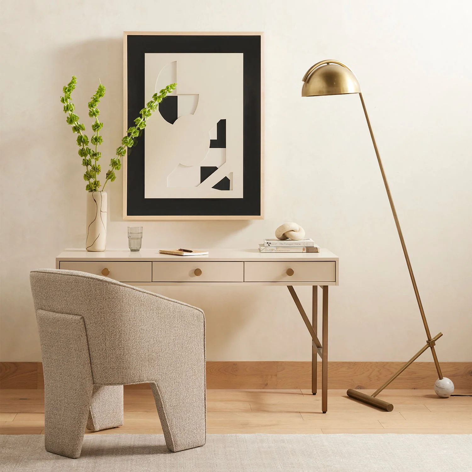 Brass Linear Floor Lamp - Image 8