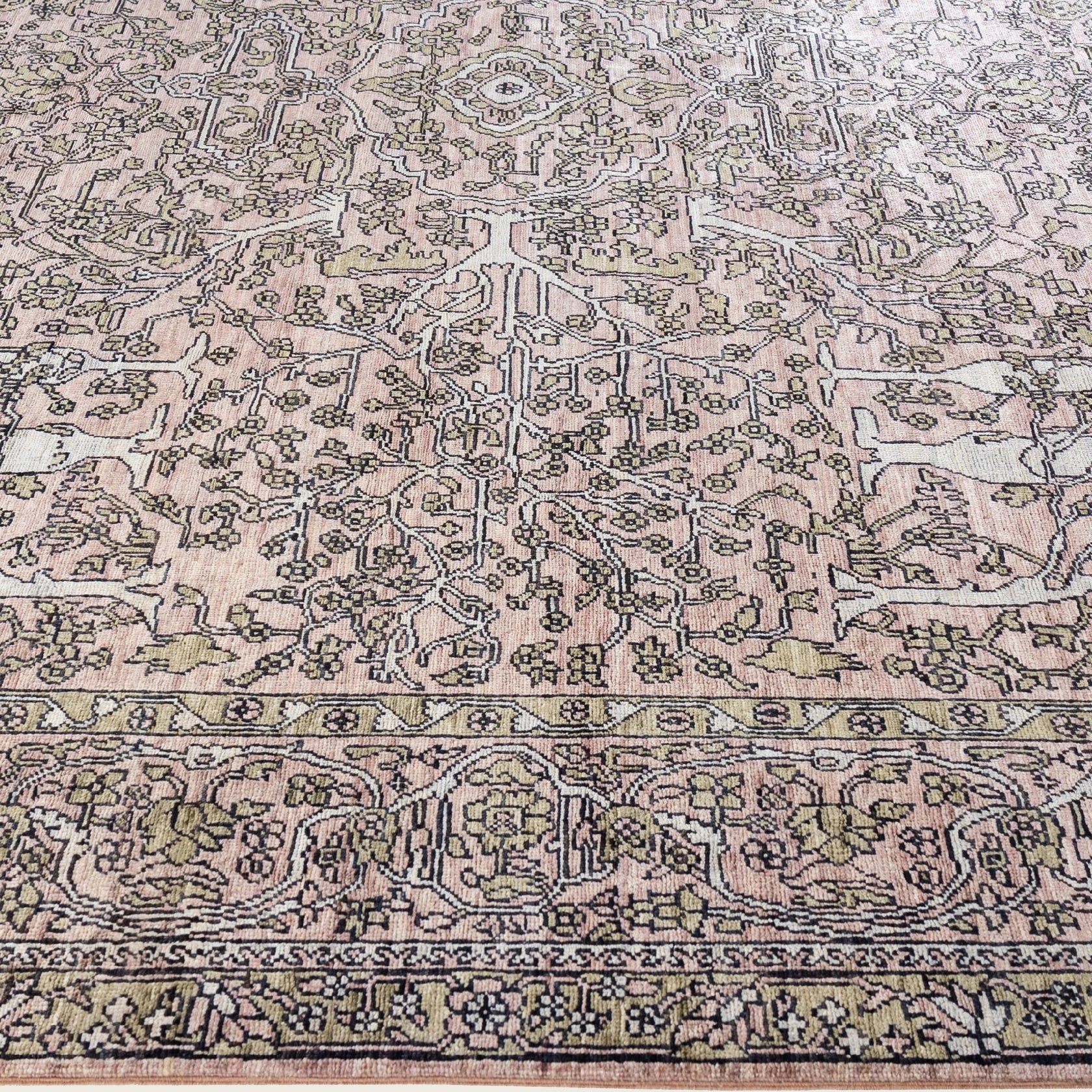 Brown Soluna Traditional Wool Rug - 9' x 12'1" - Image 4